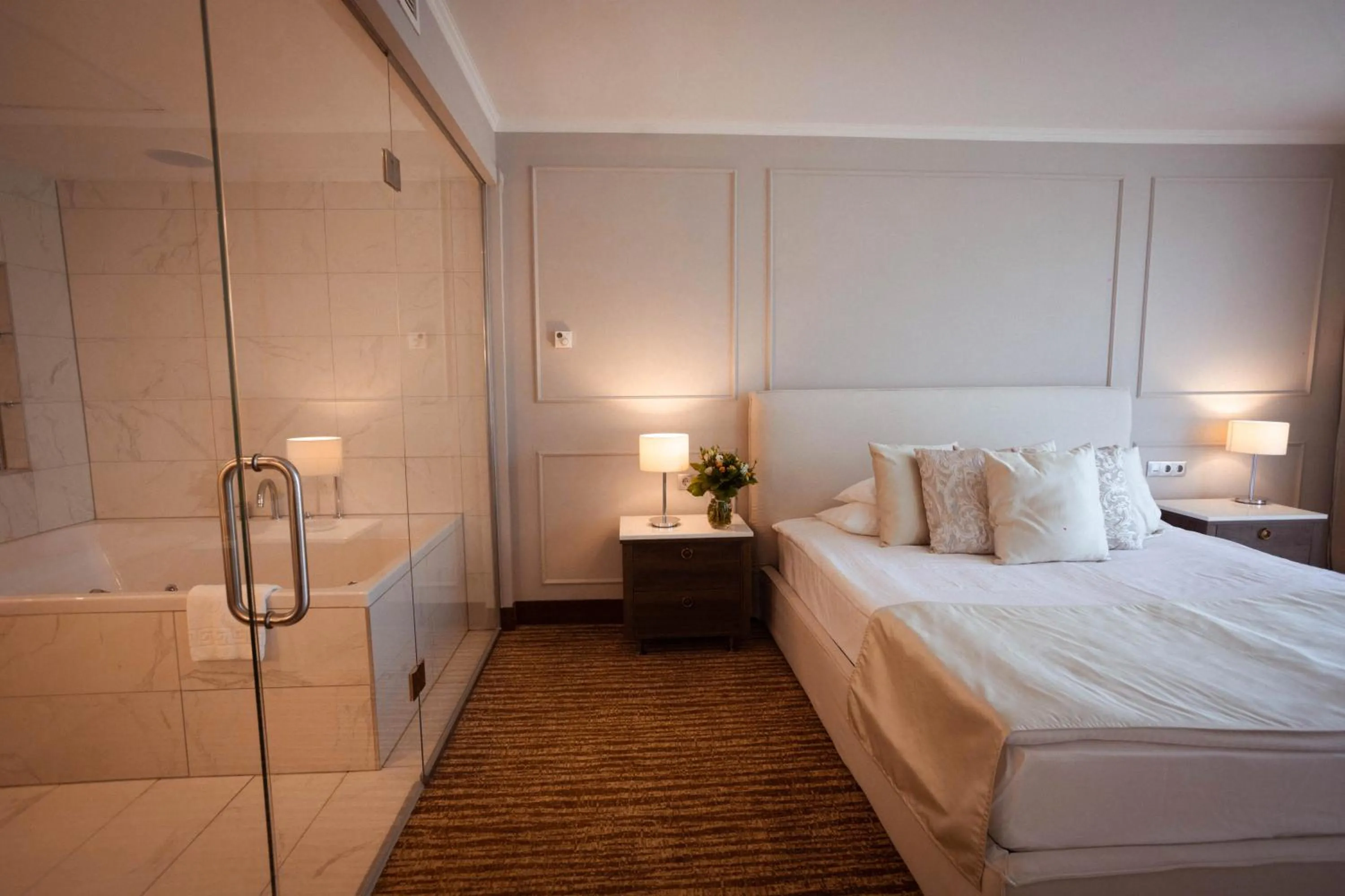 Bed in Thermal Hotel Visegrád
