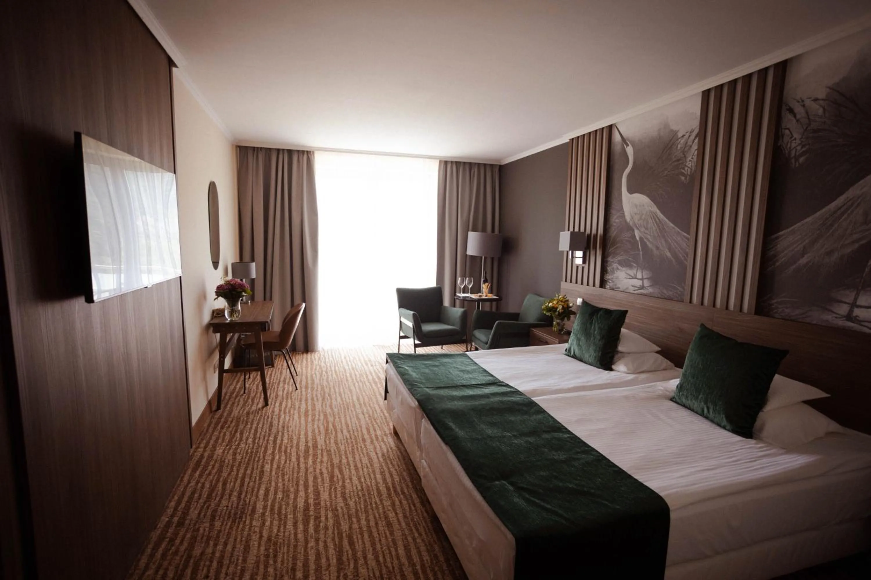 Bed in Thermal Hotel Visegrád
