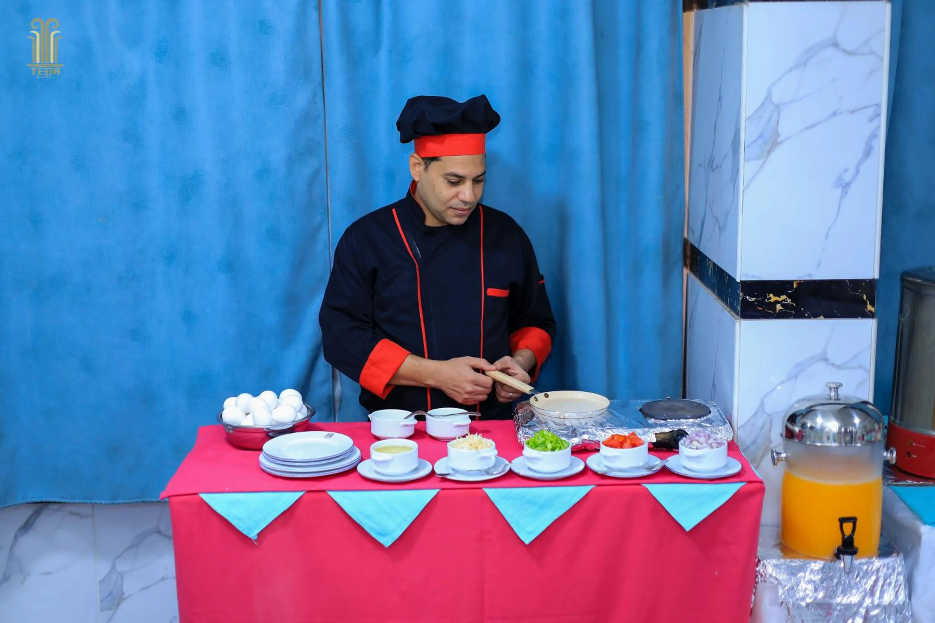 Restaurant/places to eat in Tiba Hotel