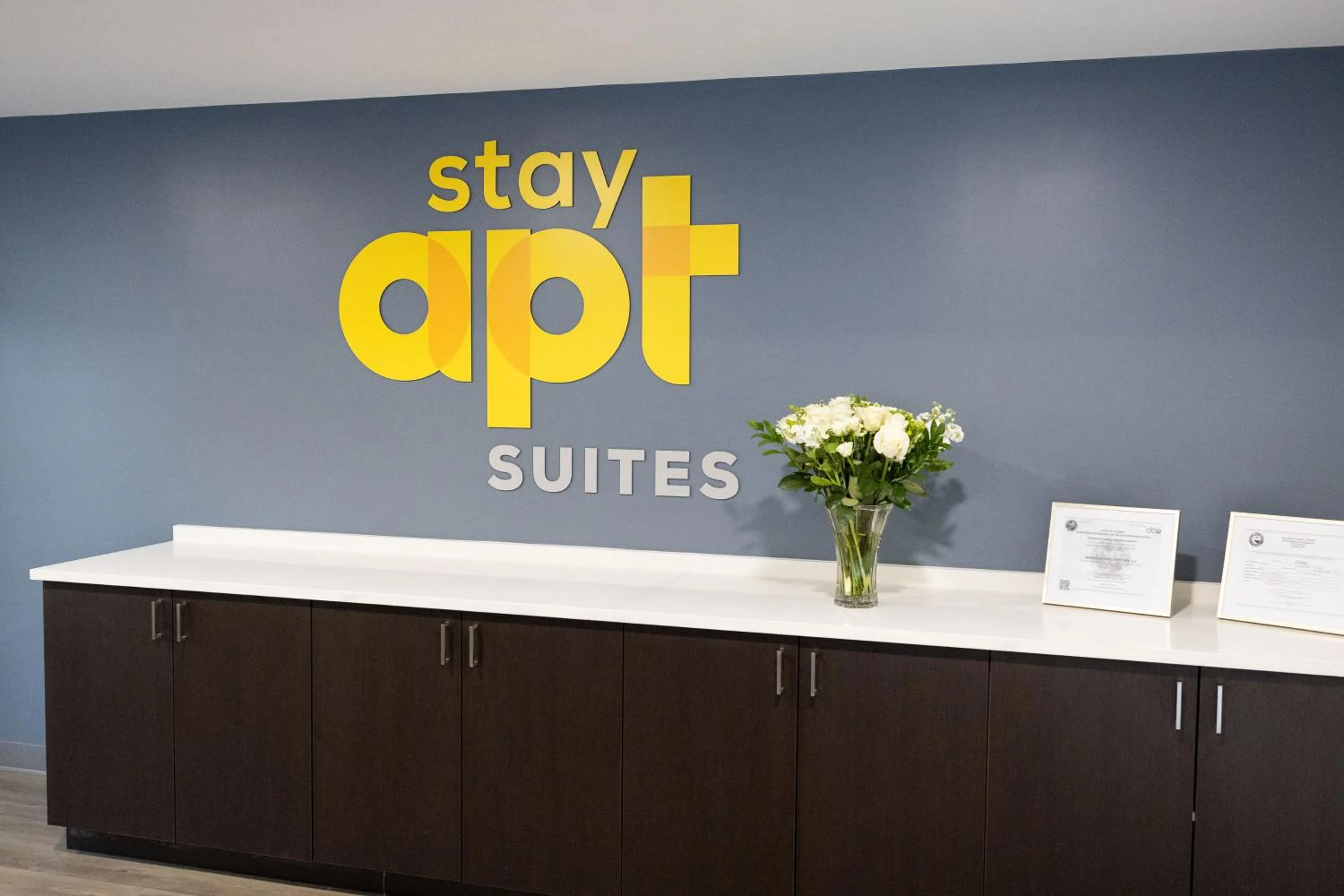 Lobby or reception in stayAPT Suites Greenville-Haywood Mall