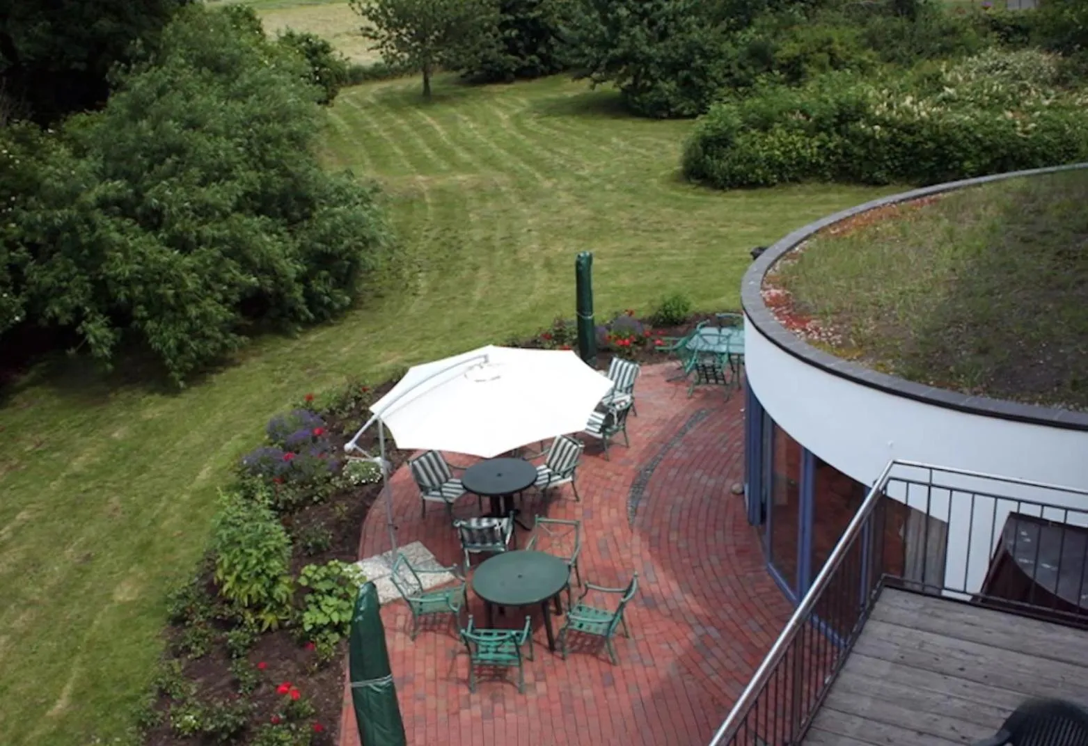 Balcony/Terrace in Hotel Rügenschmiede vis a vis Hiddensee