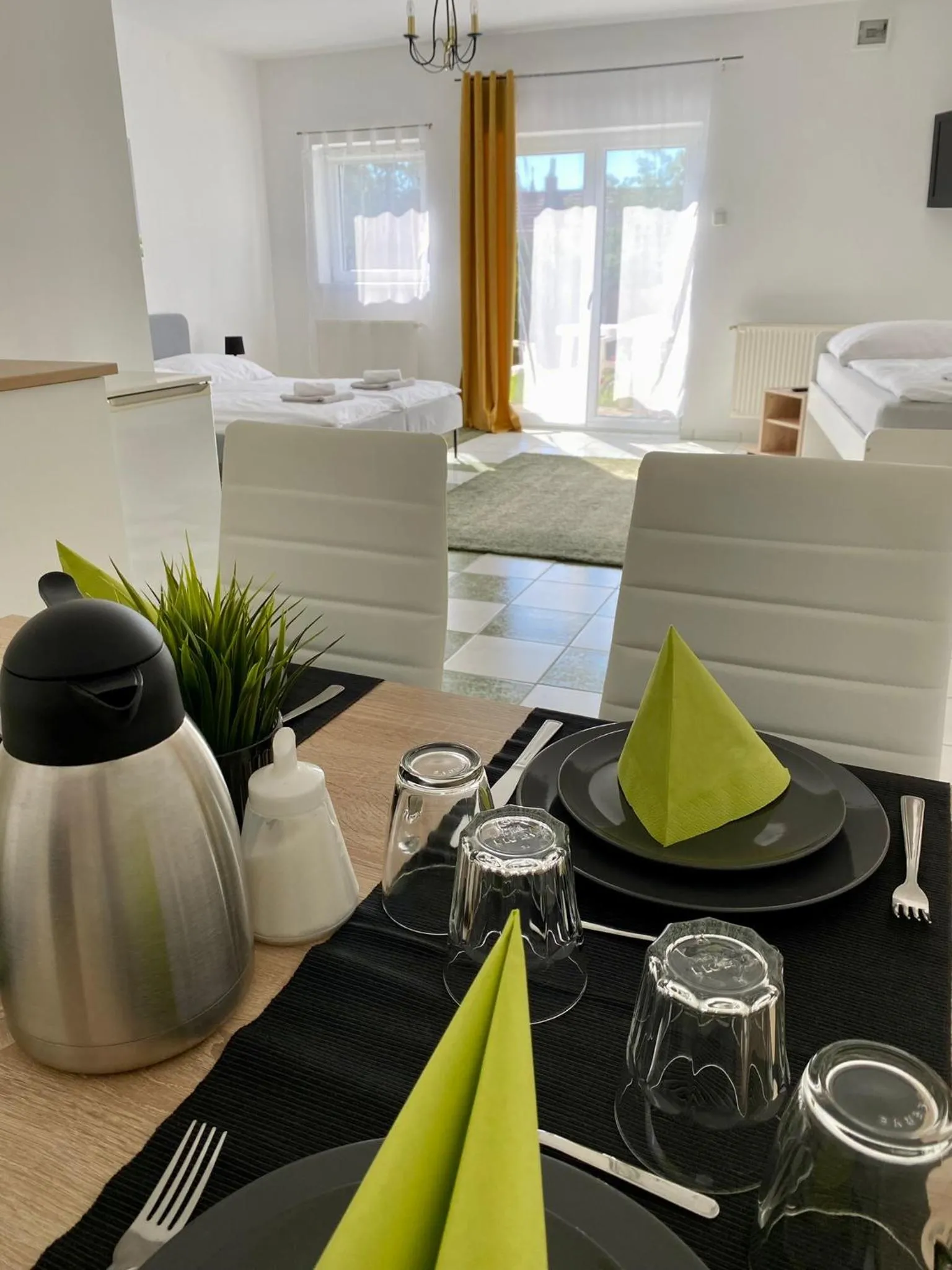 Bed in Appartementhaus 5. Jahreszeit