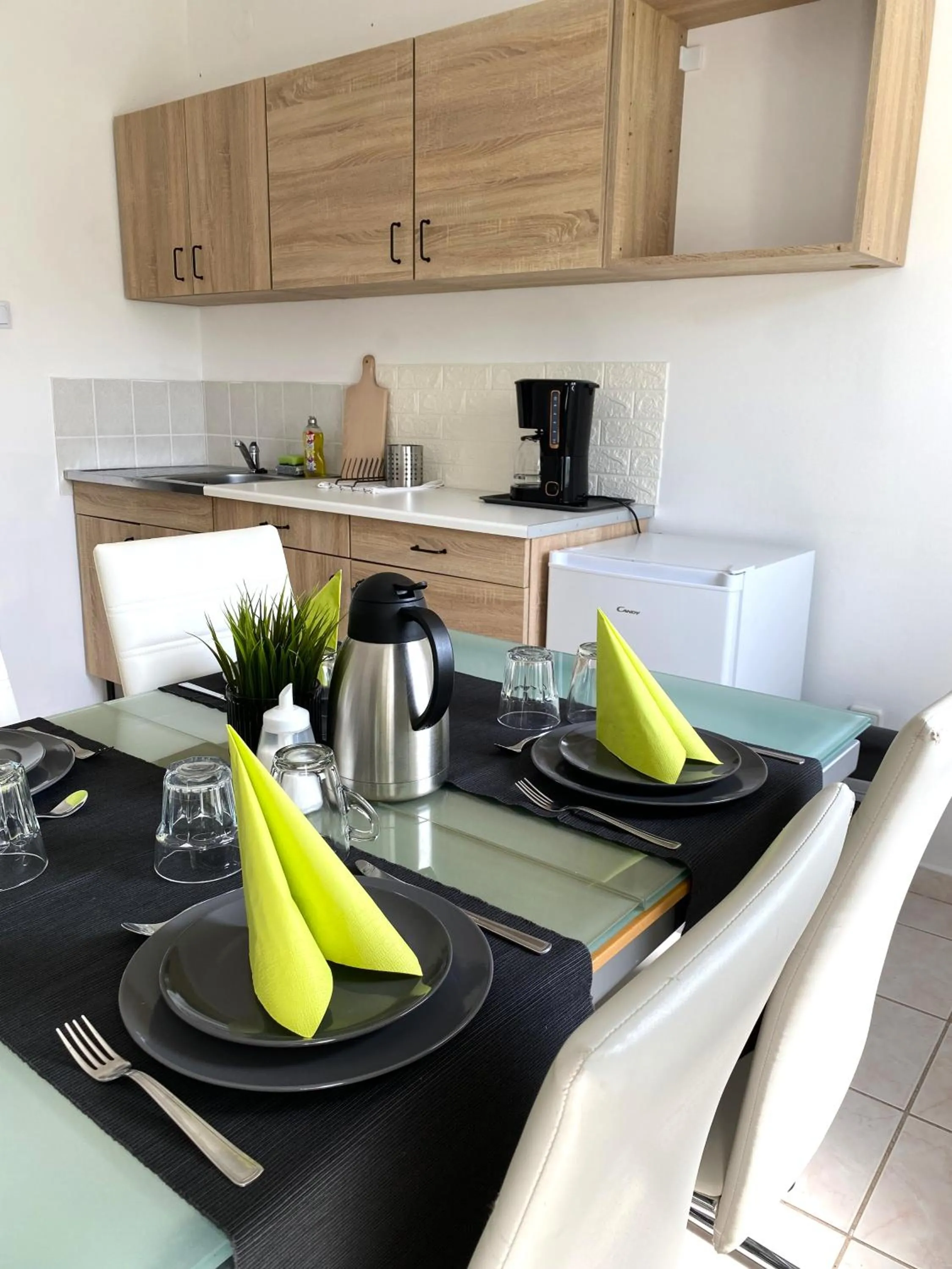 Kitchen or kitchenette in Appartementhaus 5. Jahreszeit