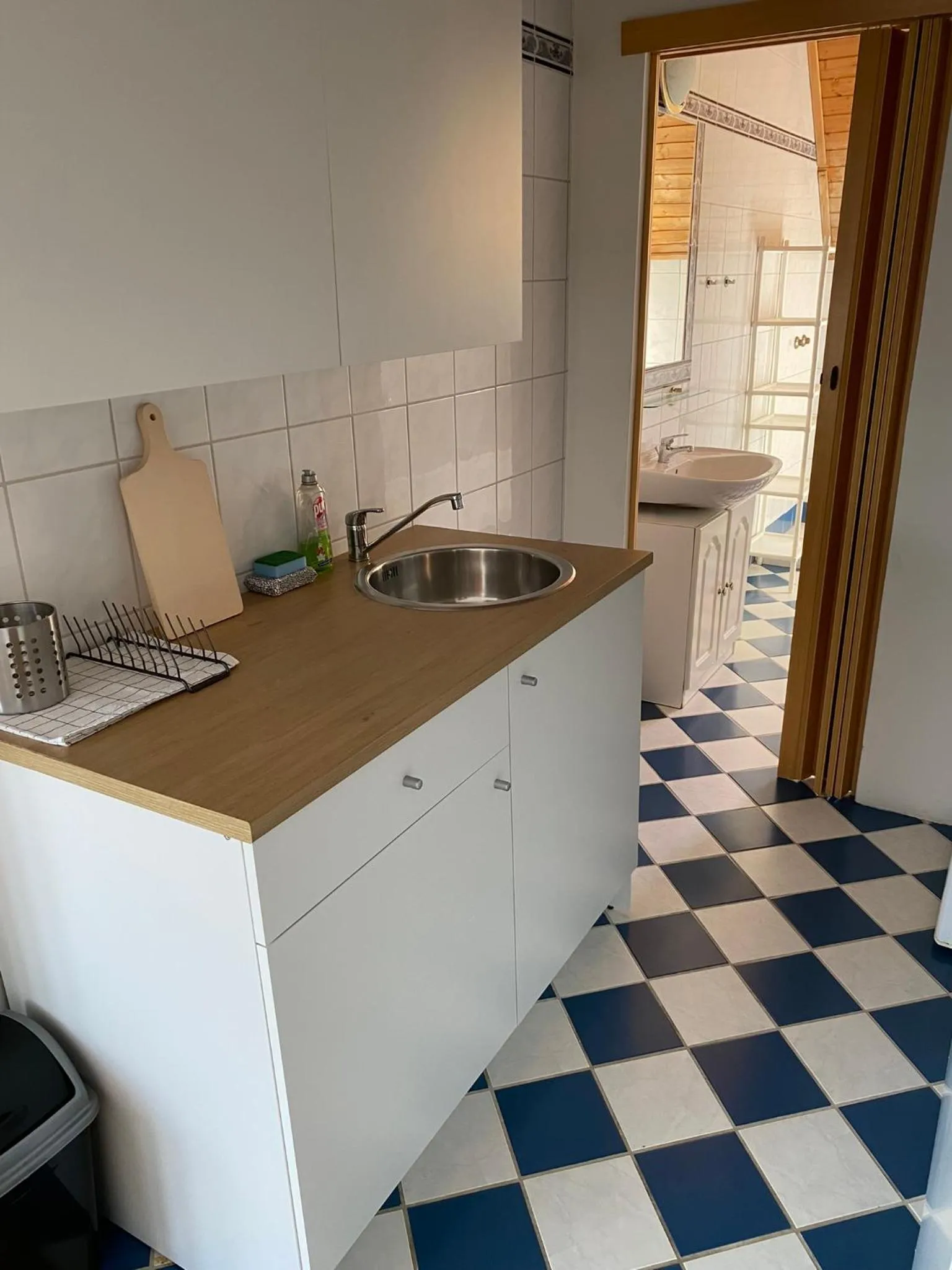 Kitchen or kitchenette in Appartementhaus 5. Jahreszeit