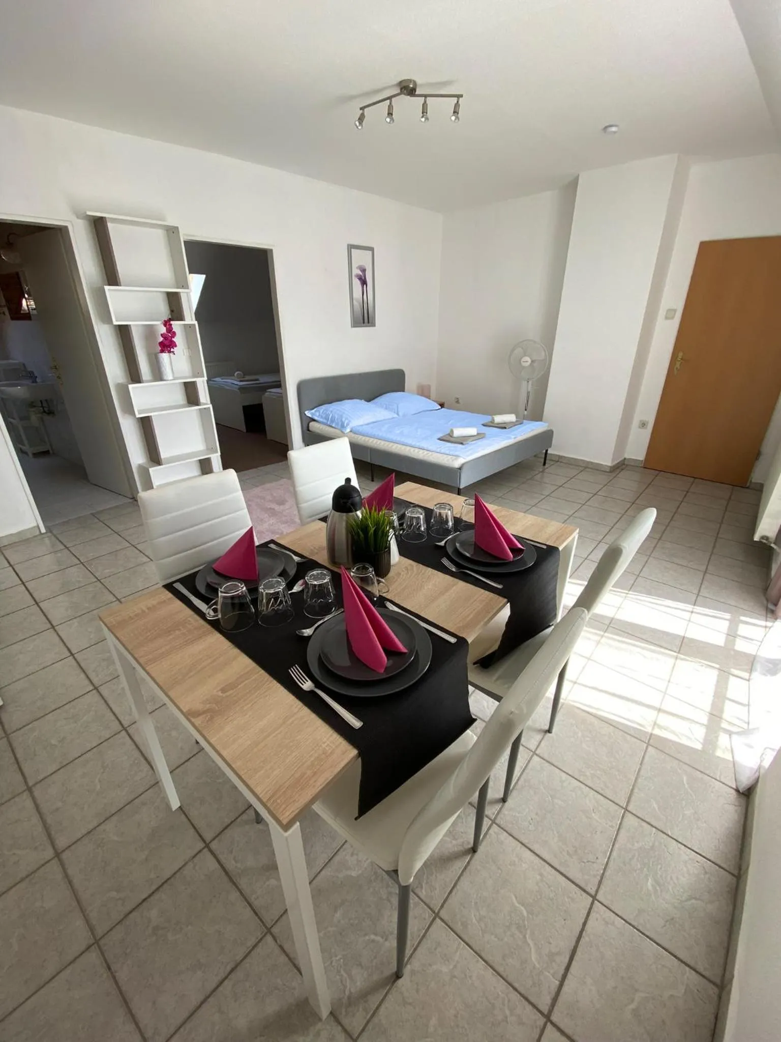 Bed in Appartementhaus 5. Jahreszeit