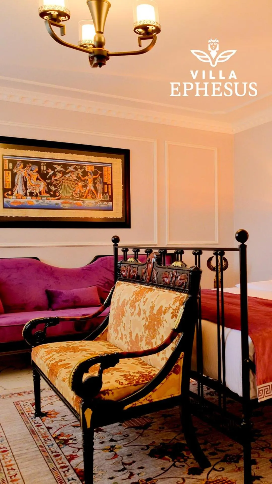 Seating area in Villa Ephesus Hotel