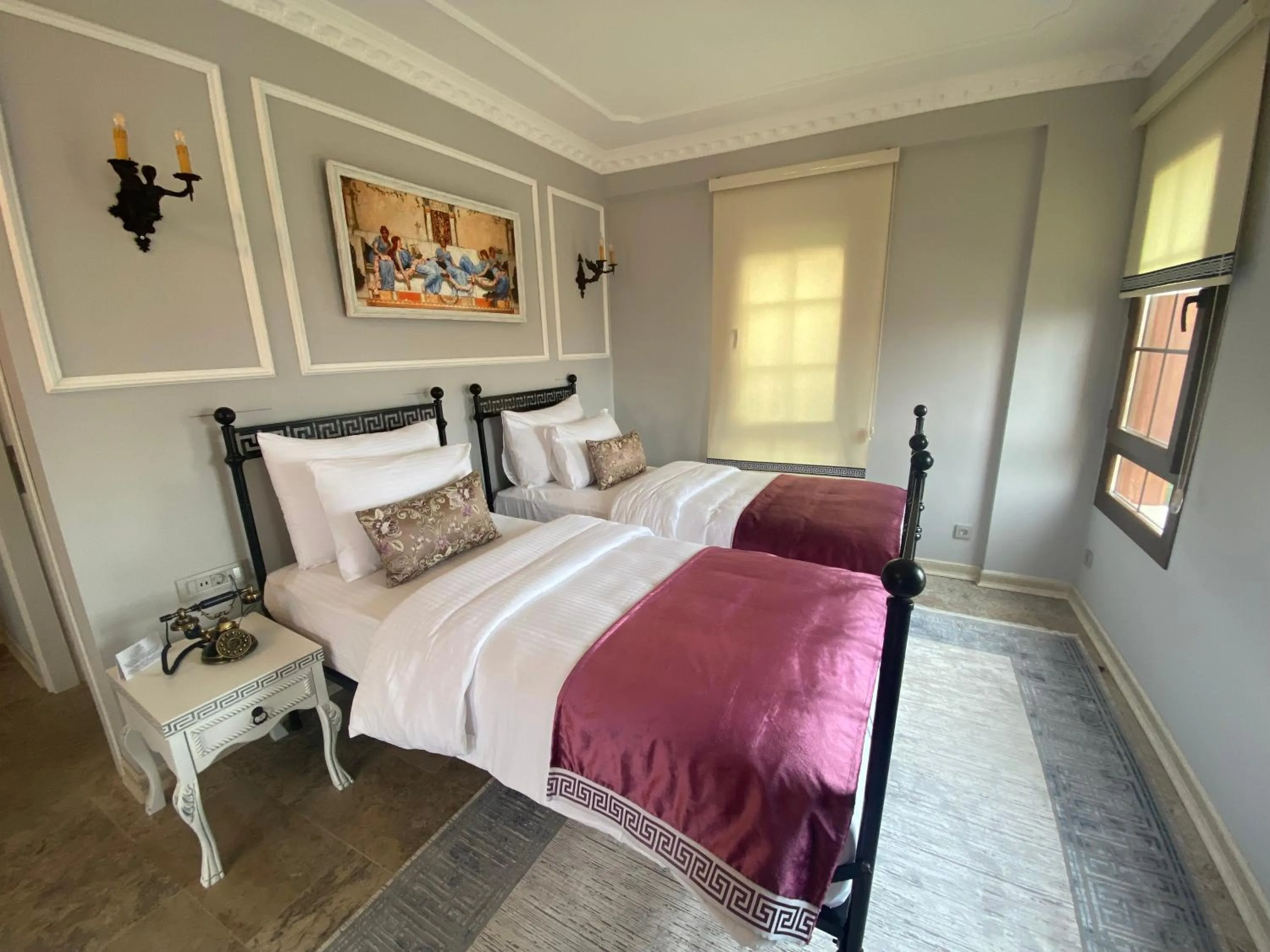 Bed in Villa Ephesus Hotel