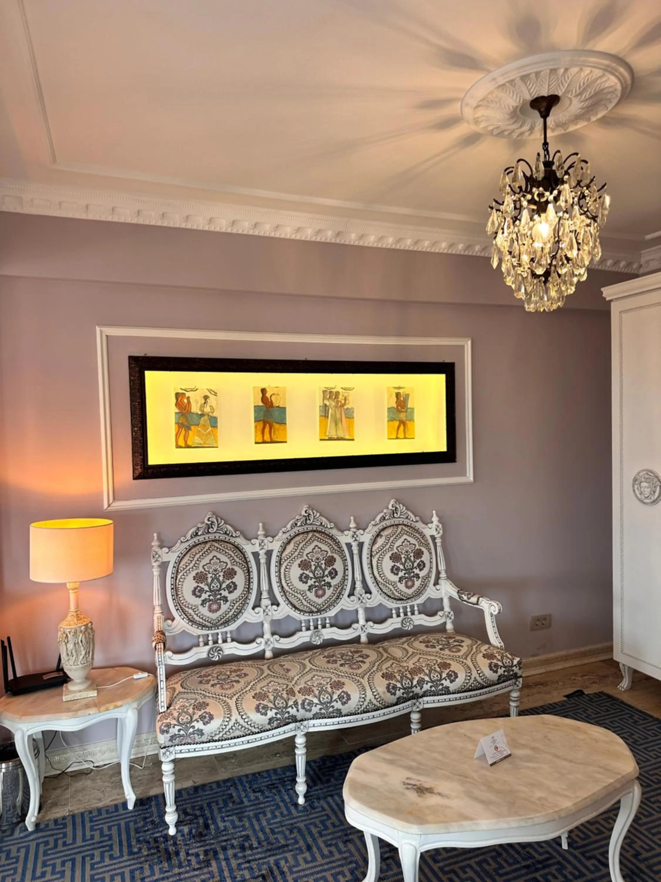 Seating area in Villa Ephesus Hotel