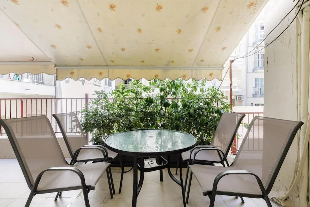 Balcony/Terrace in Lassani cozy and quiet, 2 bedroom apartm with spacious balcony