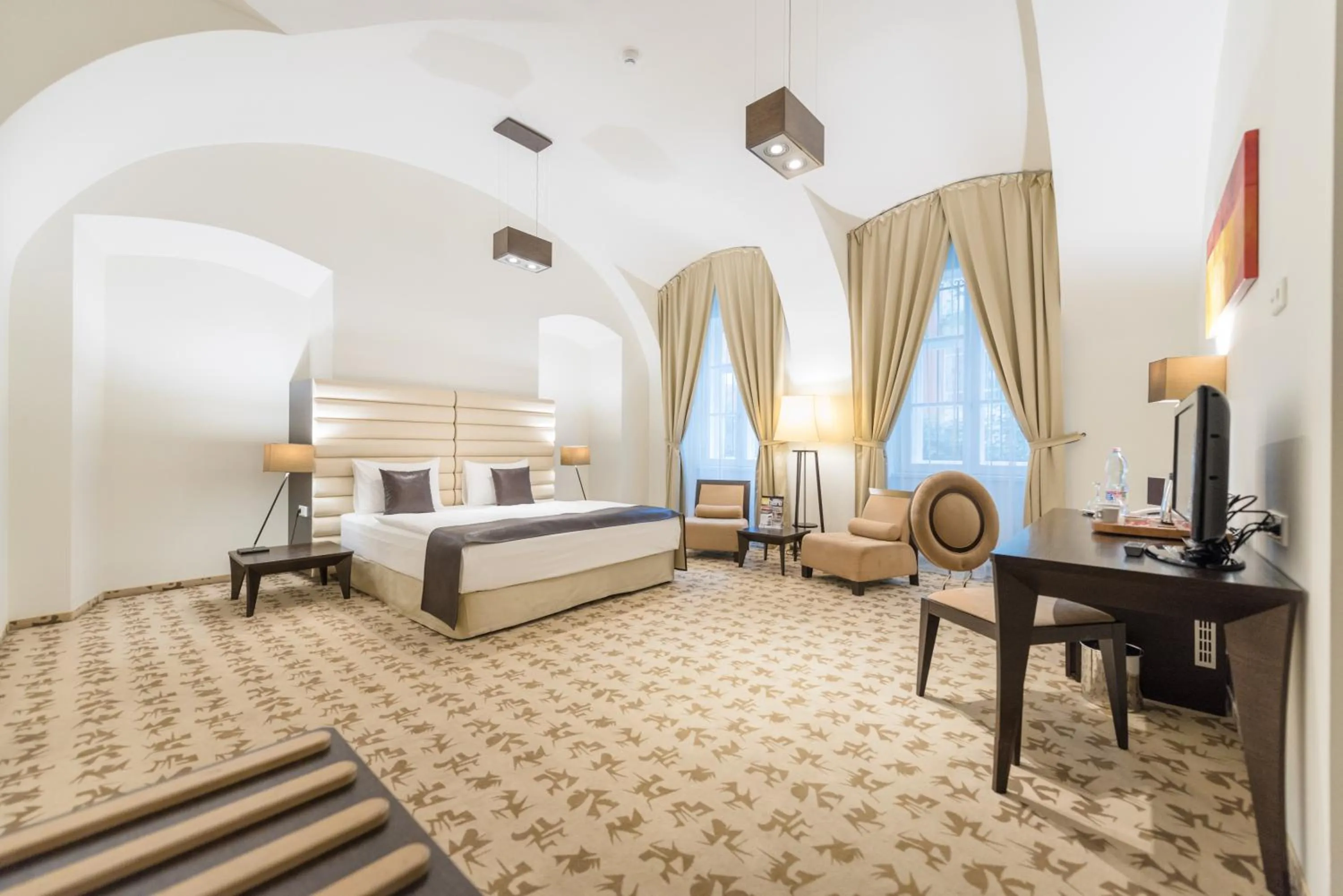 Bed in Buda Castle Hotel Budapest