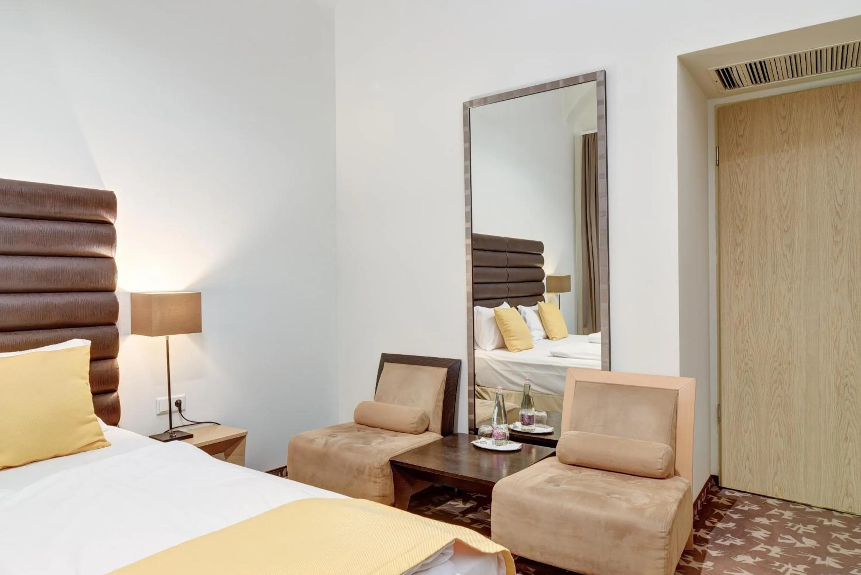 Bed in Buda Castle Hotel Budapest