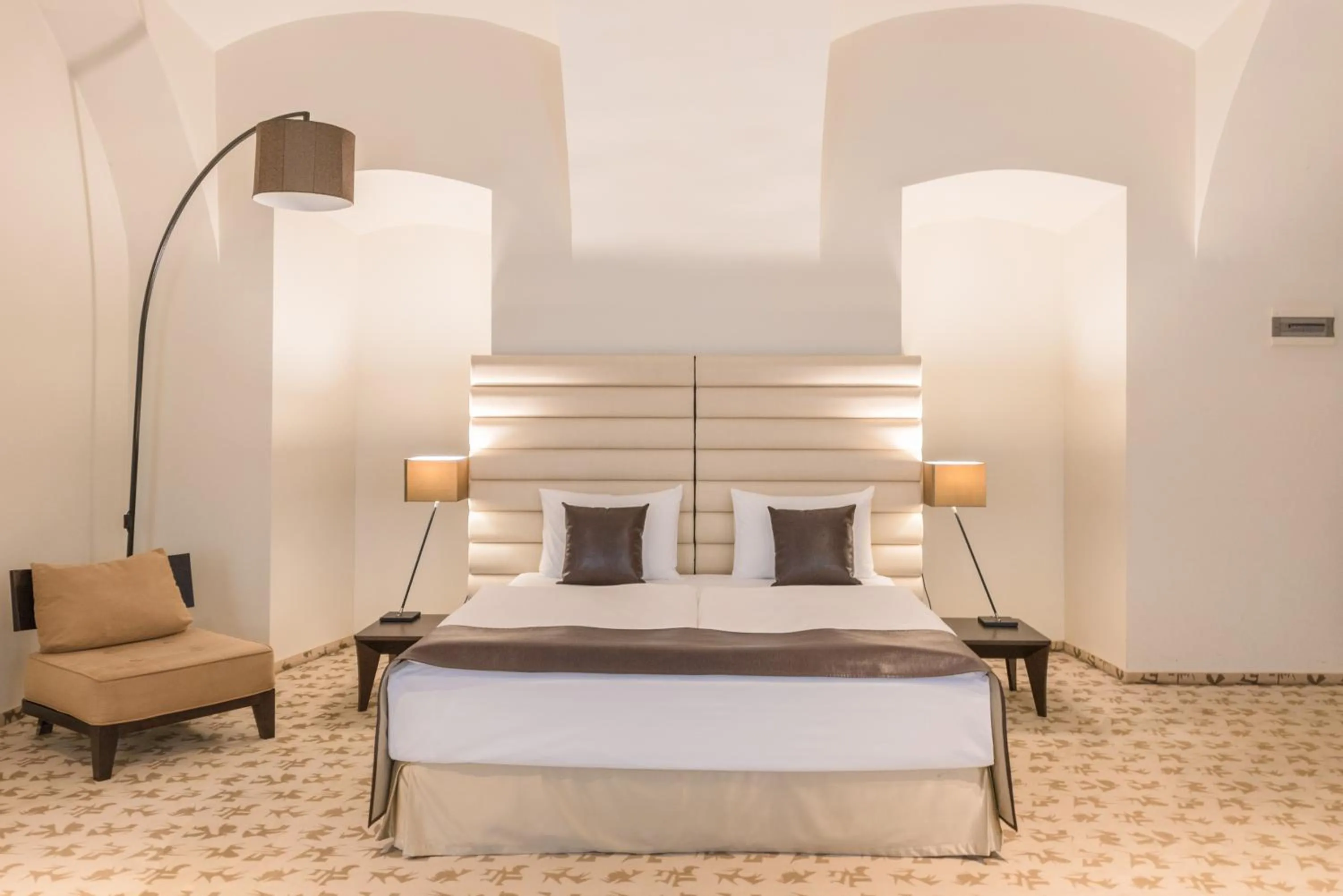 Bed in Buda Castle Hotel Budapest