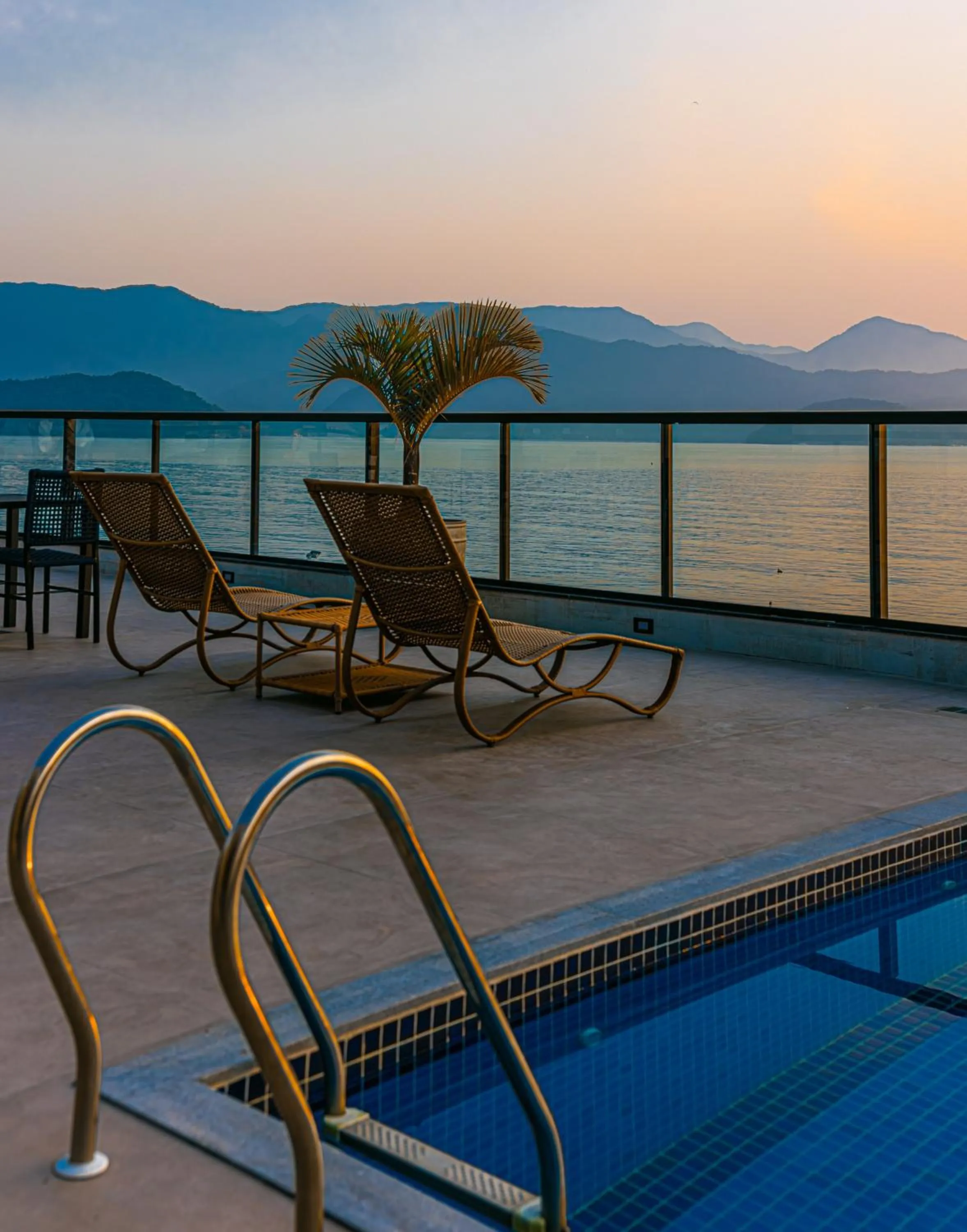 Pool view in Ubatuba Praia Hotel