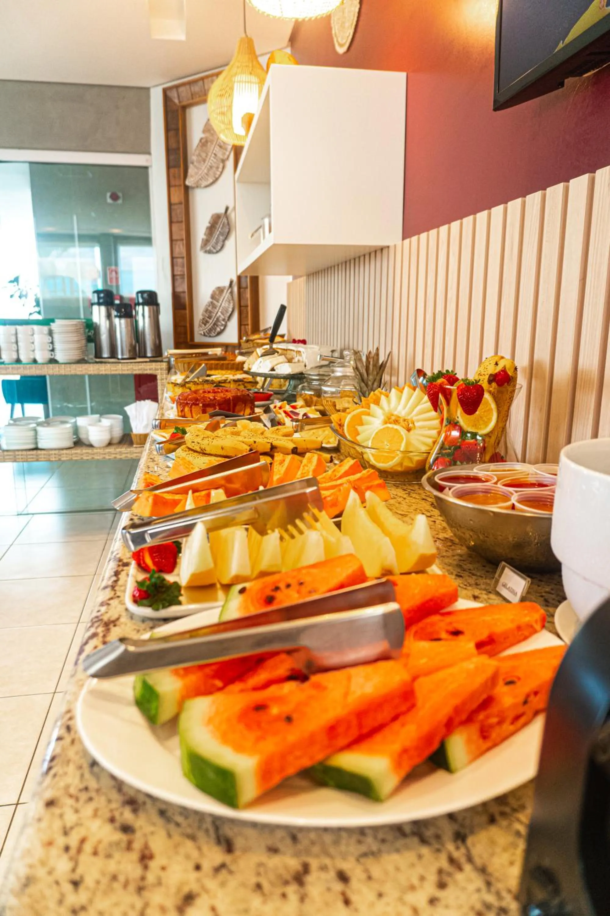 Buffet breakfast in Ubatuba Praia Hotel