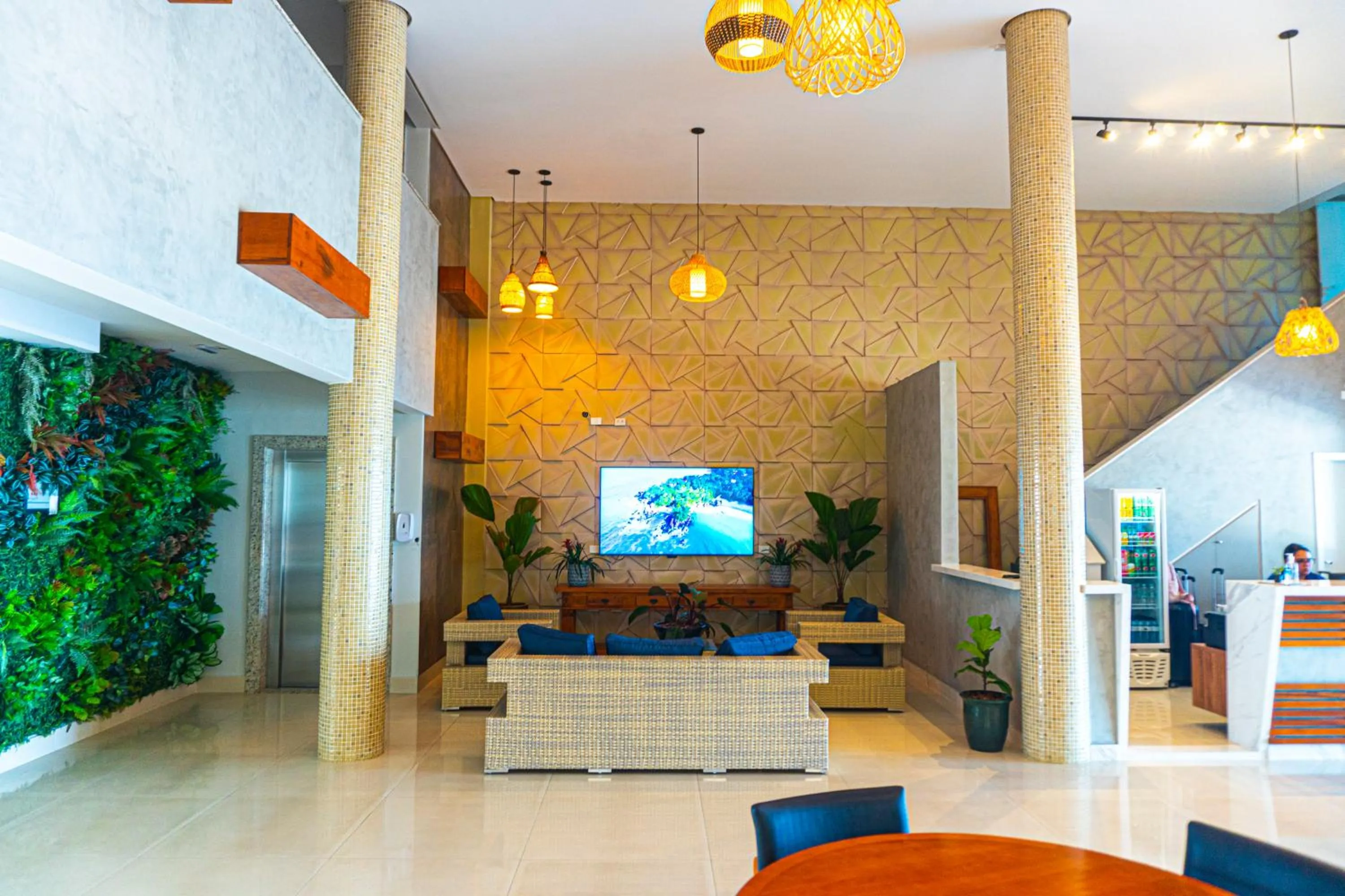 Lobby or reception in Ubatuba Praia Hotel