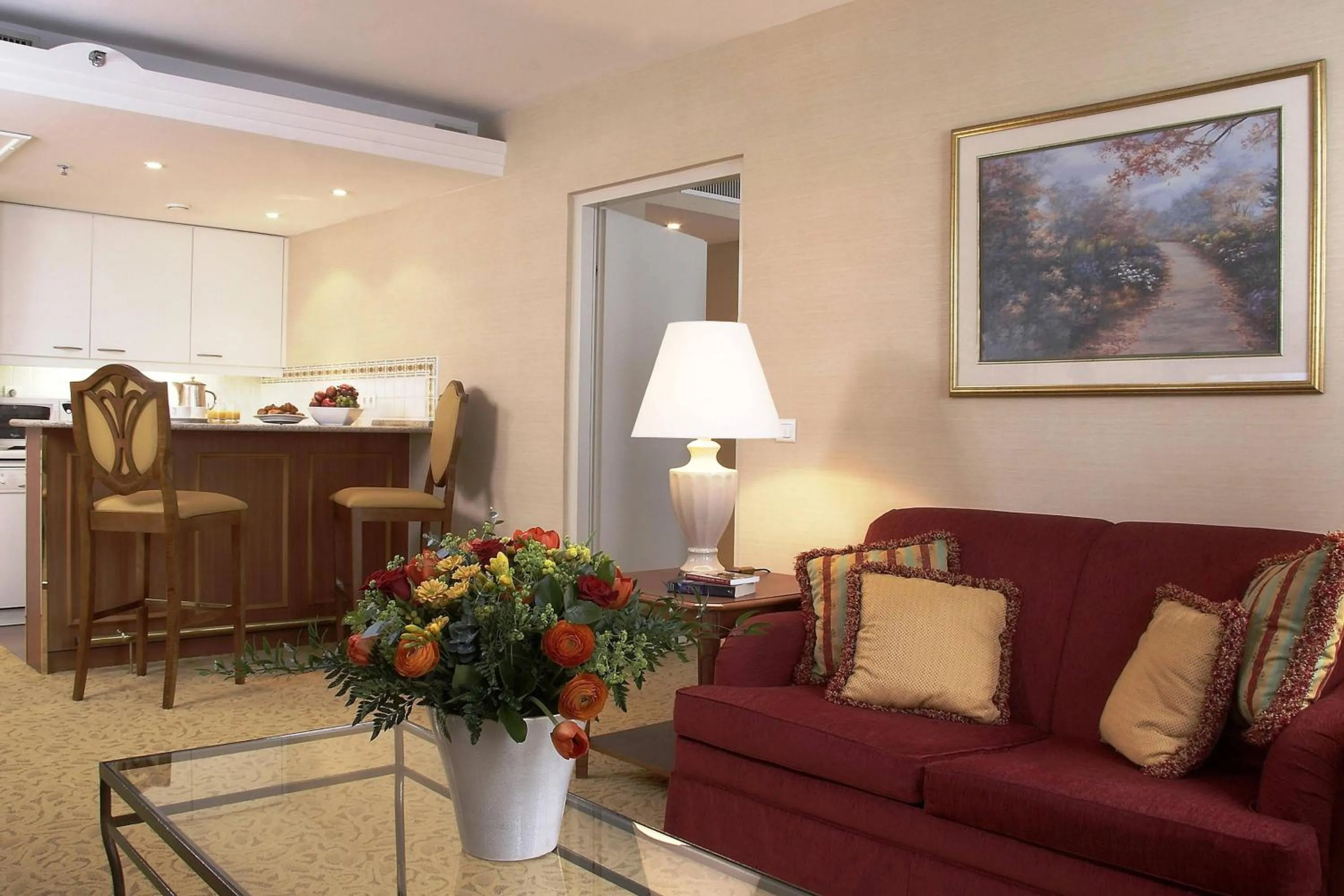 Living room in Millennium Court, Budapest - Marriott Executive Apartments