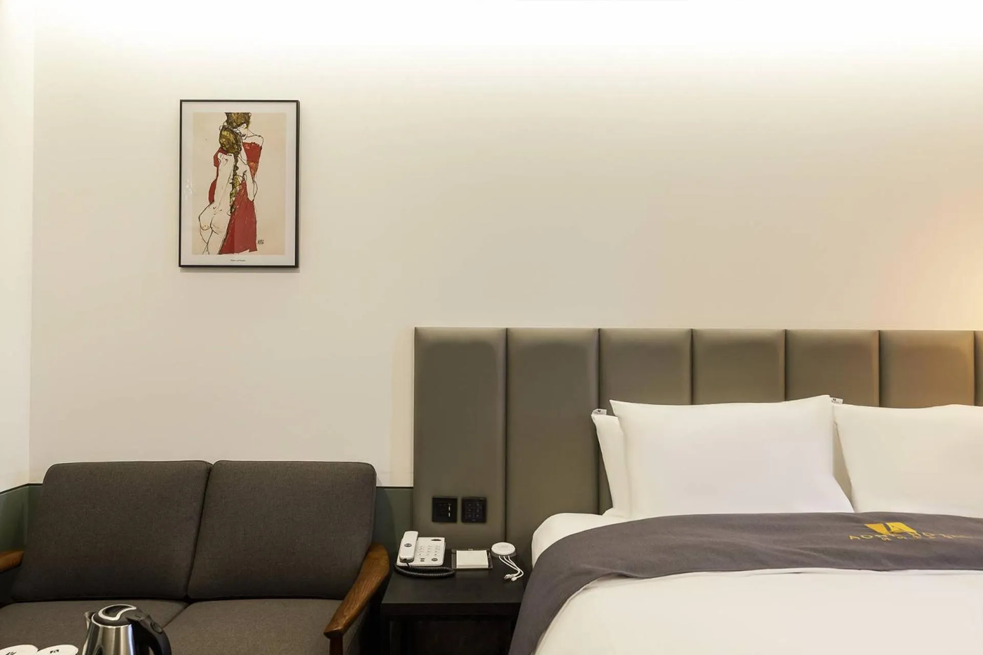 Bed in Namyangju Aone Hotel