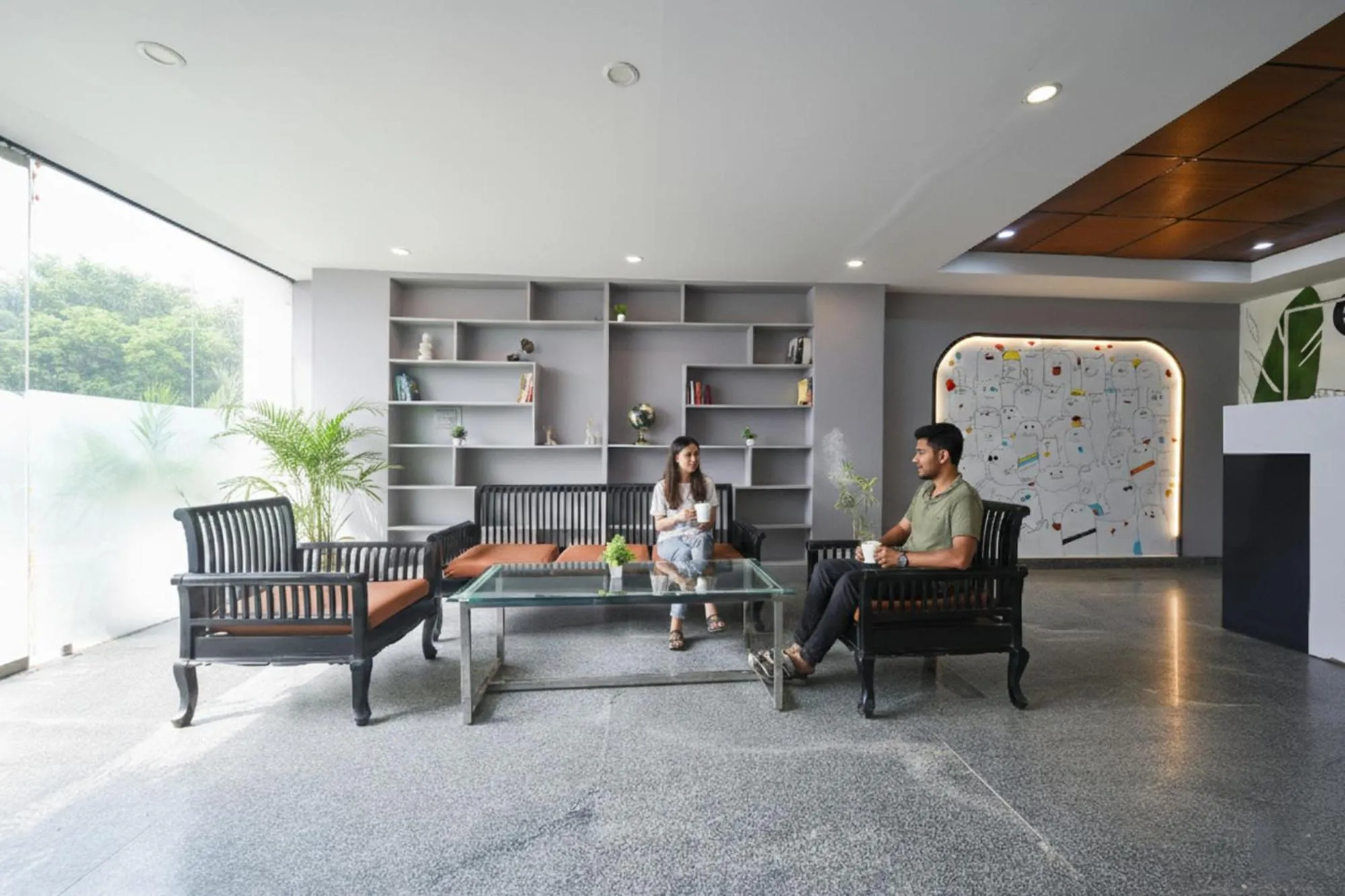 Seating area in Via Alpha