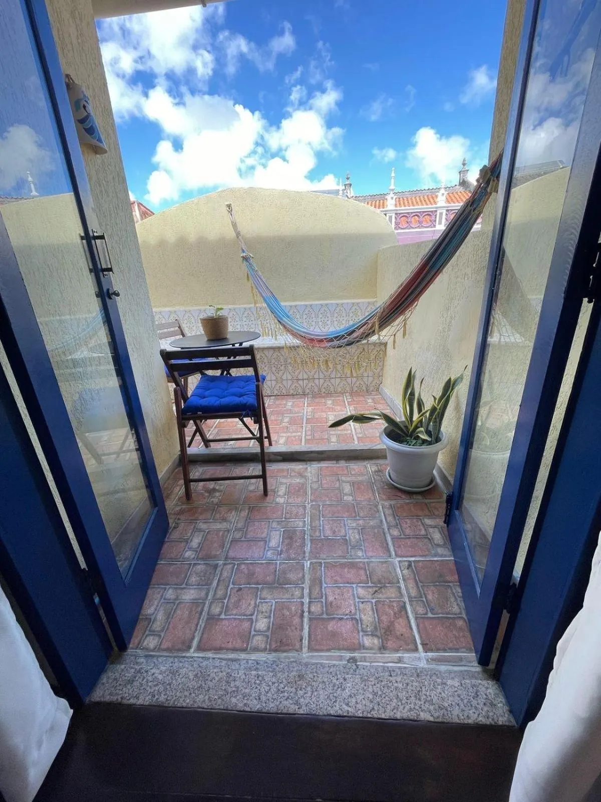 Balcony/Terrace in Pousada Beija Flor