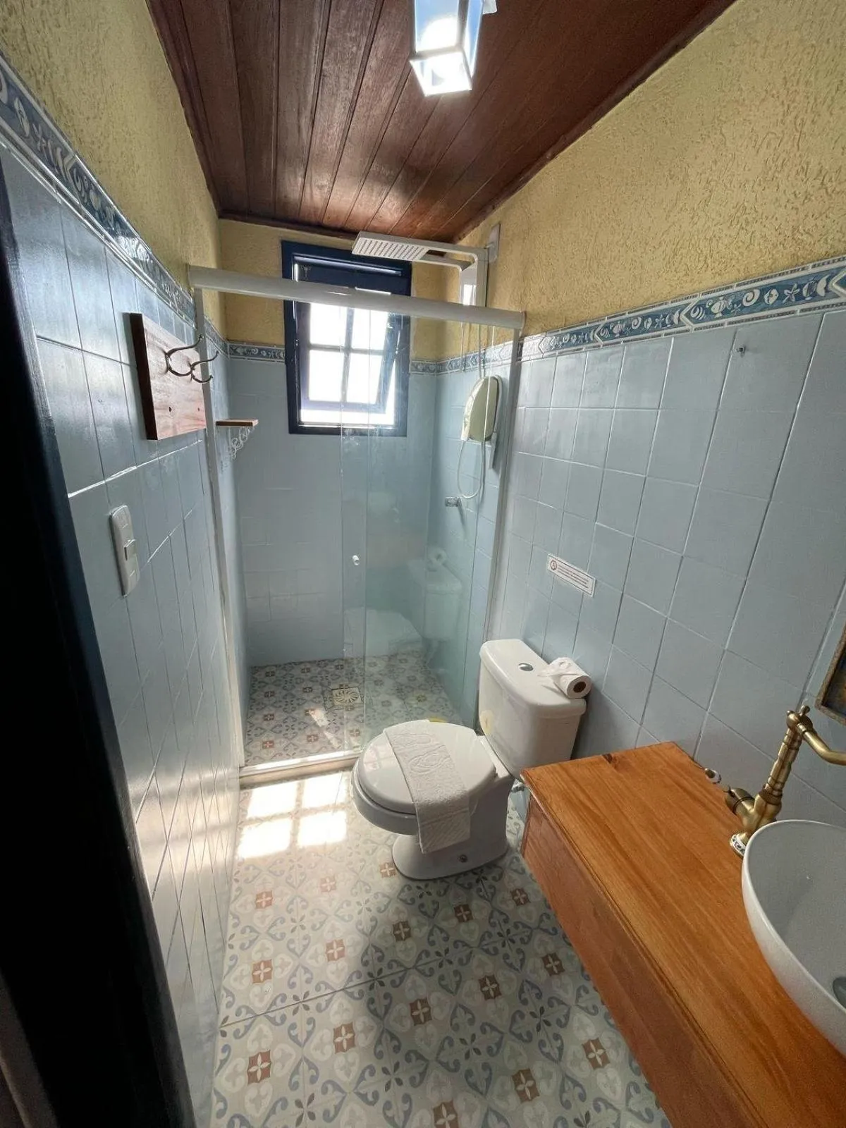 Bathroom in Pousada Beija Flor