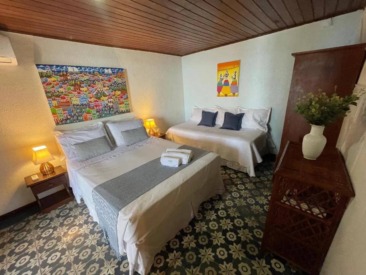 Bedroom, Bed in Pousada Beija Flor