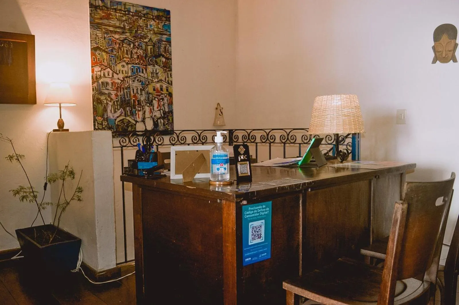 Lobby or reception in Pousada Beija Flor