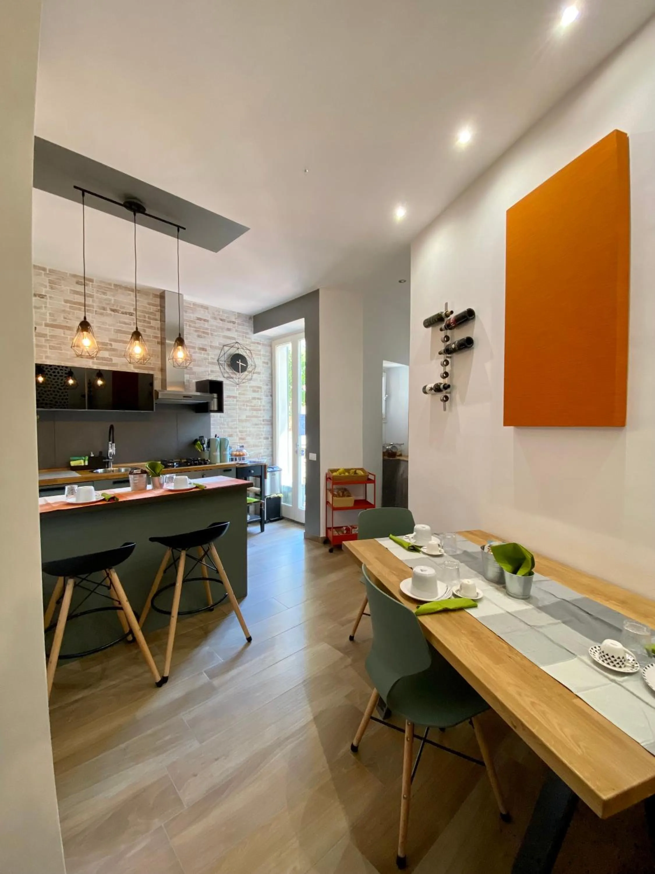 Communal kitchen in B&B Monteverdi L'Arancio