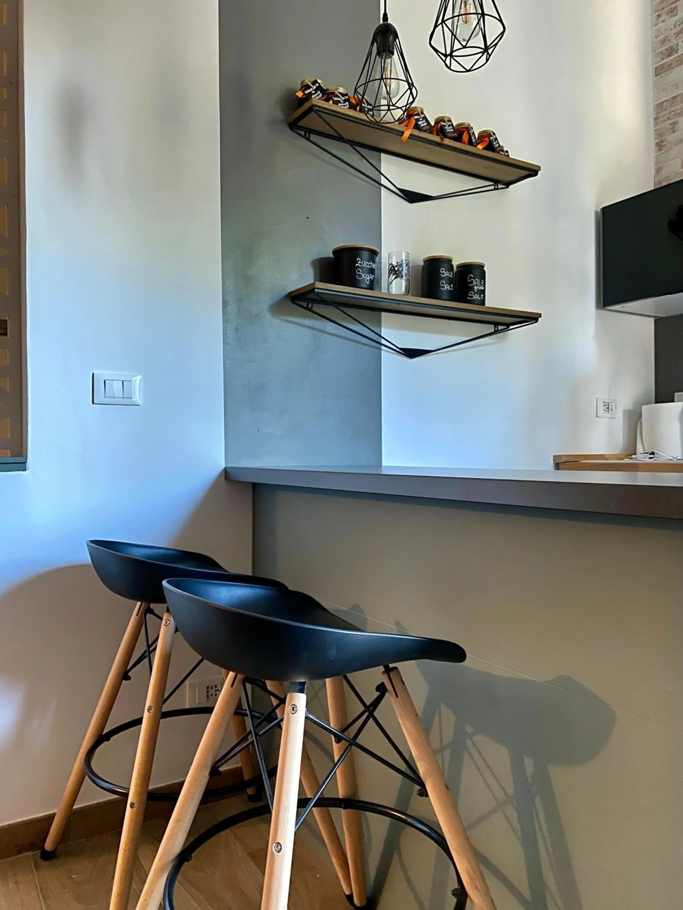 Communal kitchen in B&B Monteverdi L'Arancio