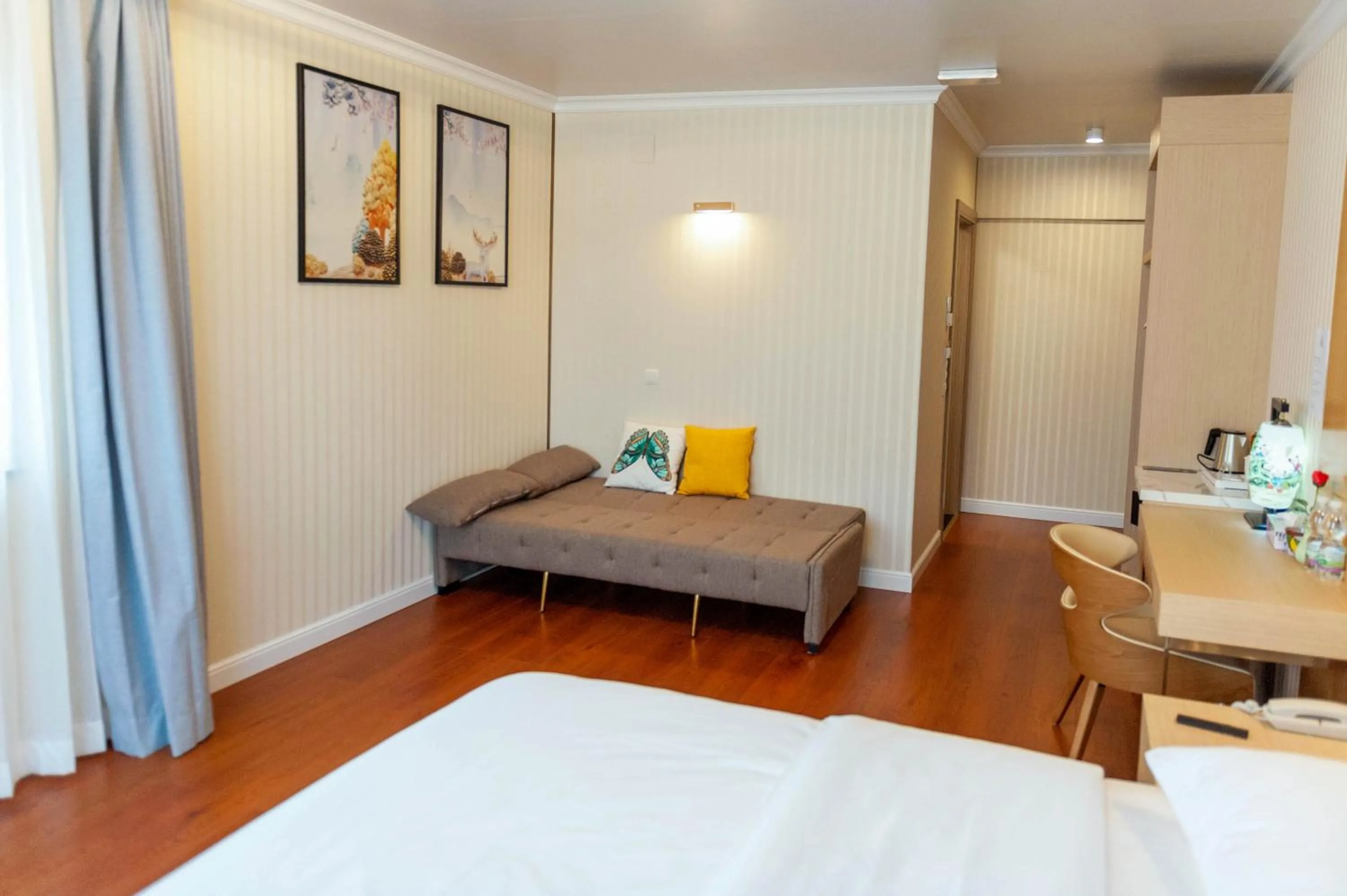 Bed in Mr.Liao Hotel