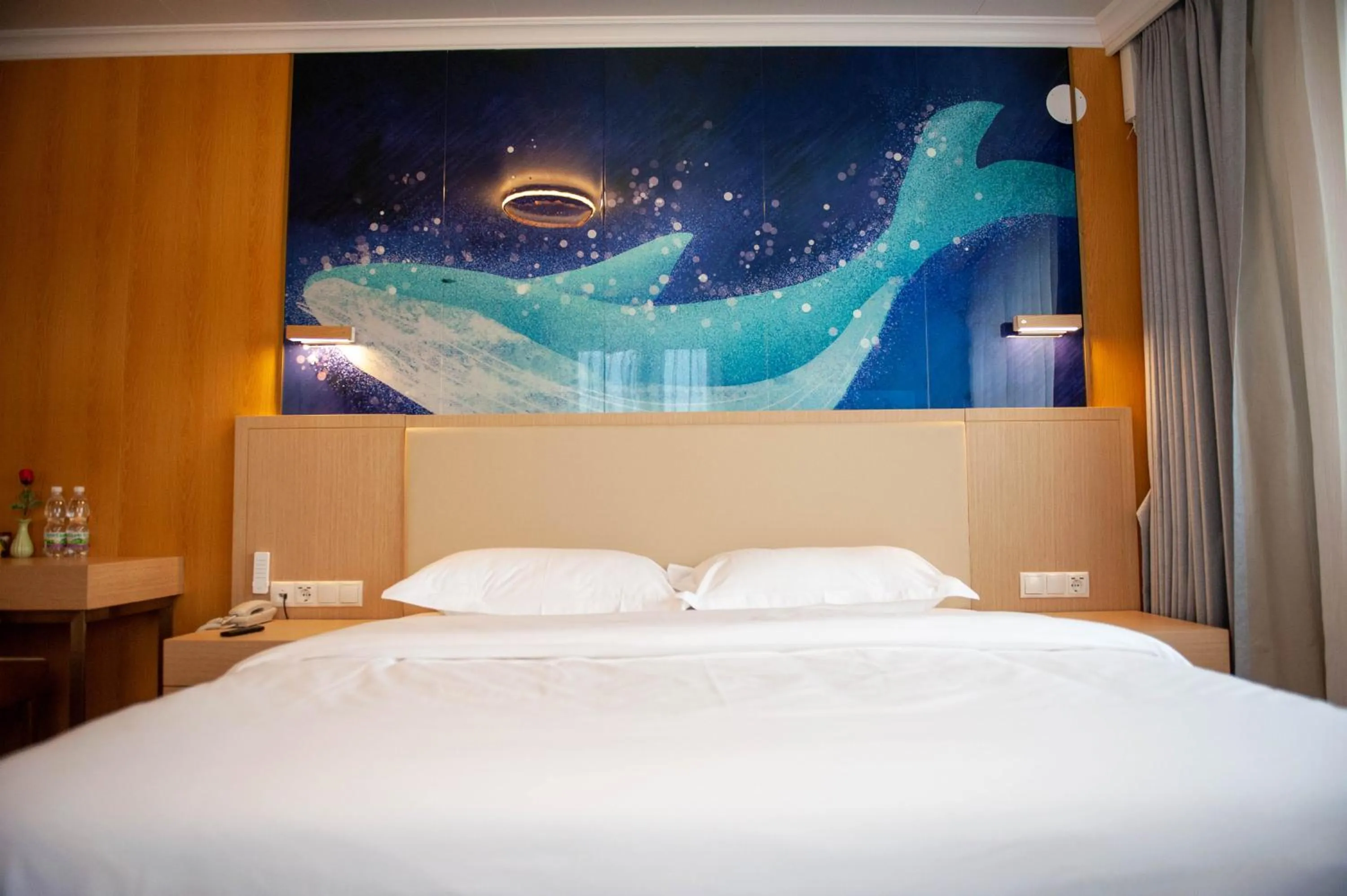 Bed in Mr.Liao Hotel