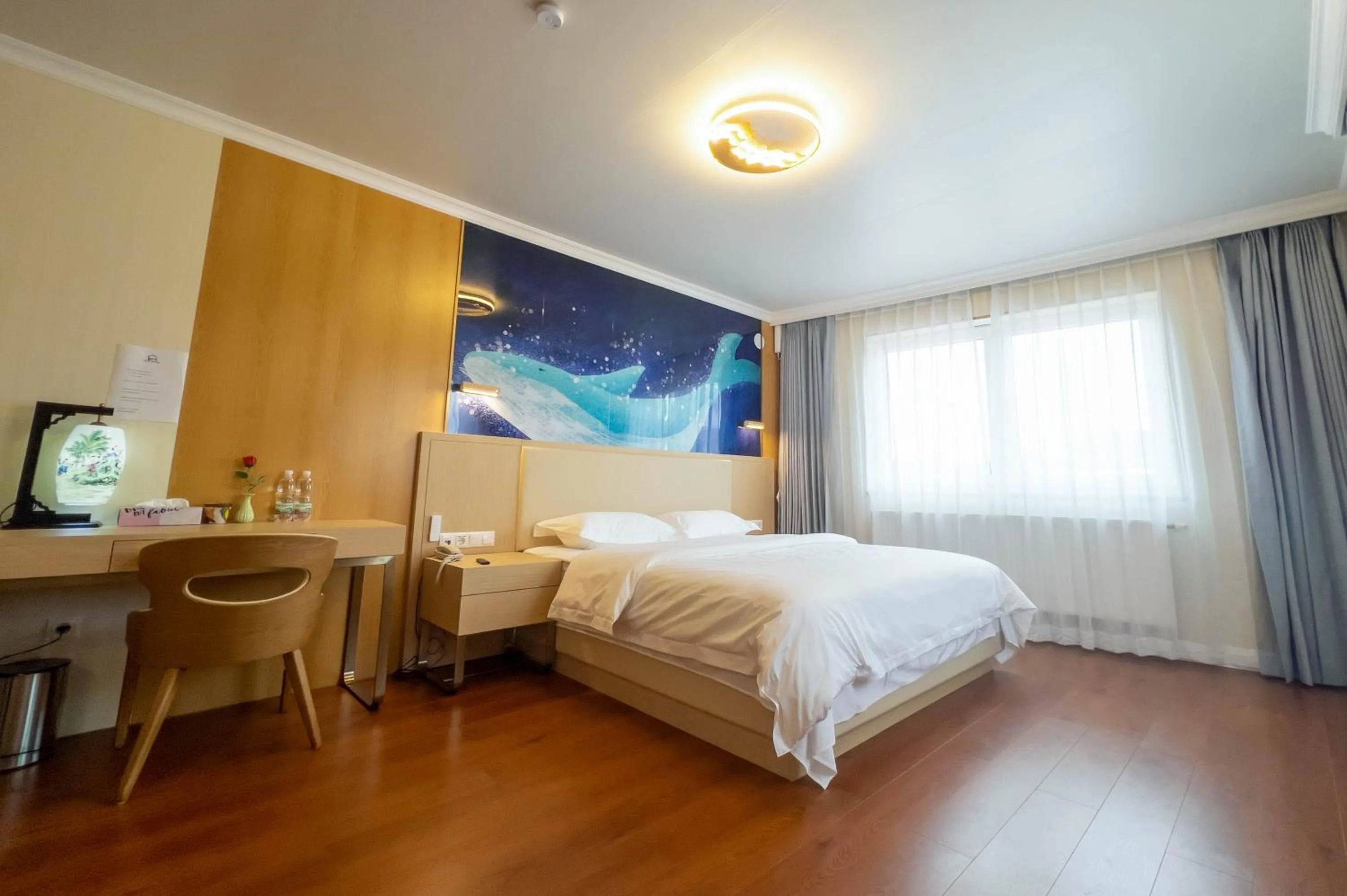 Bed in Mr.Liao Hotel