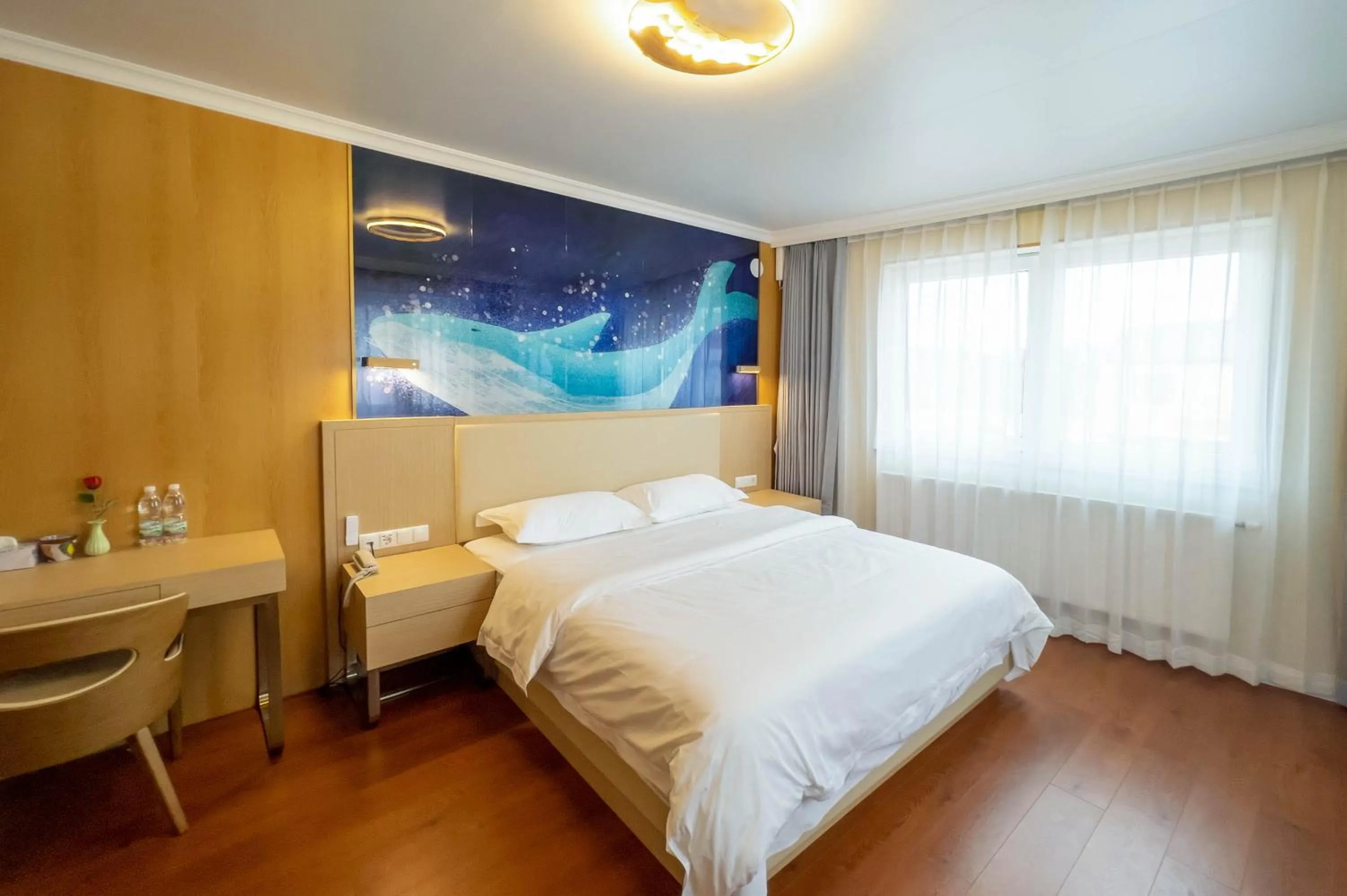 Bed in Mr.Liao Hotel