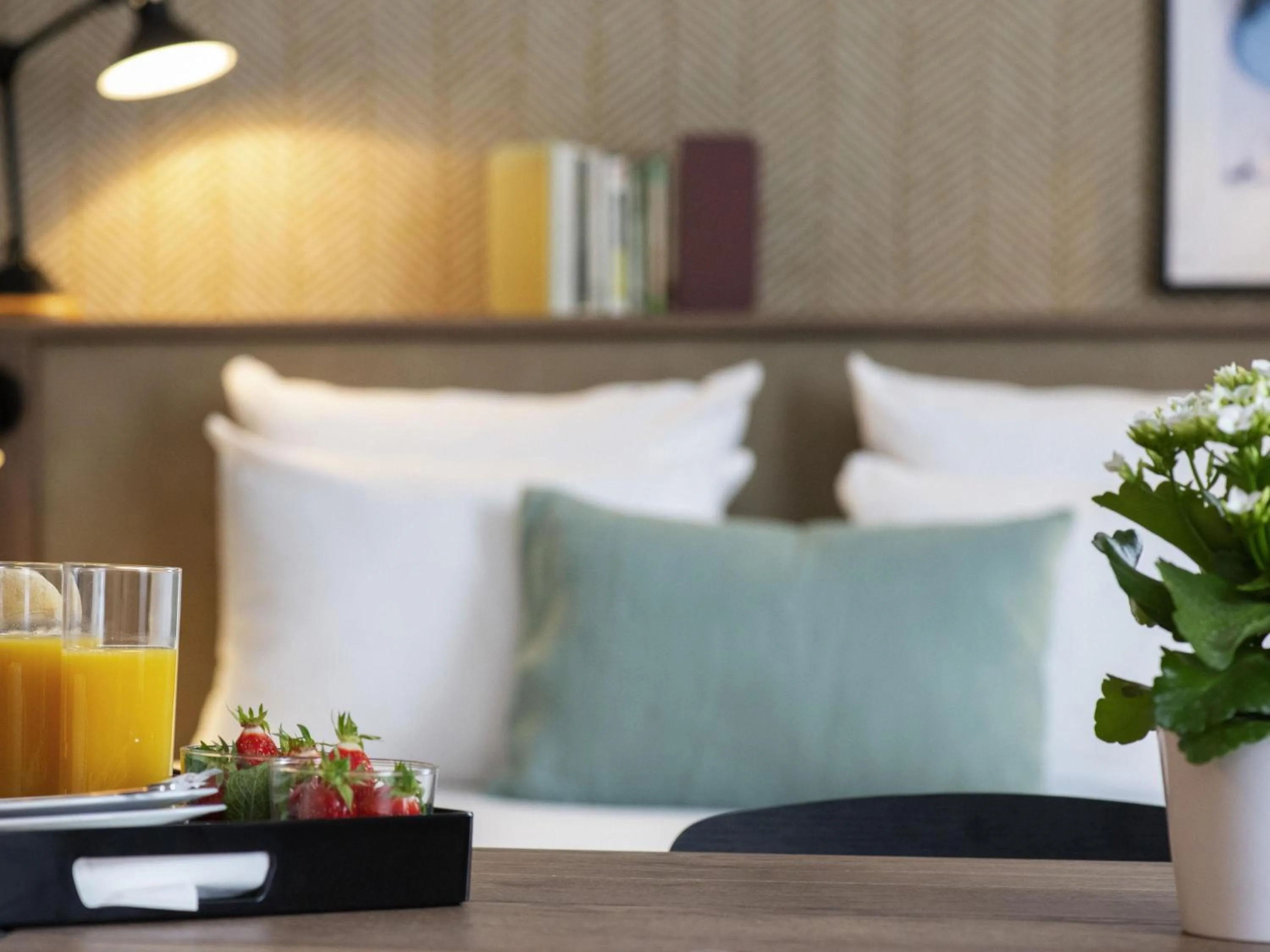 Bedroom in Novotel Suites Nice Airport