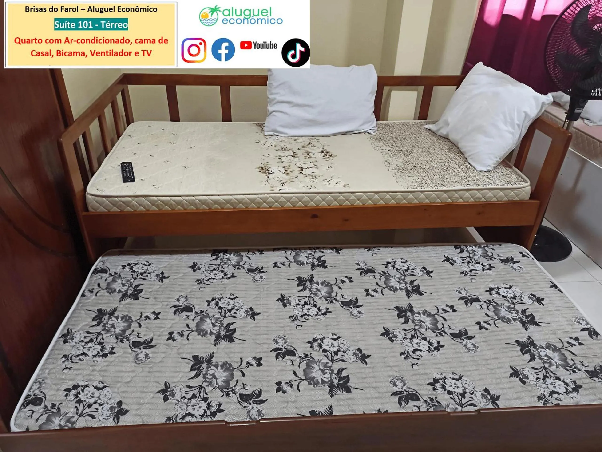 Bedroom, Bed in Arraial do Cabo - Brisas do Farol - Aluguel Econômico