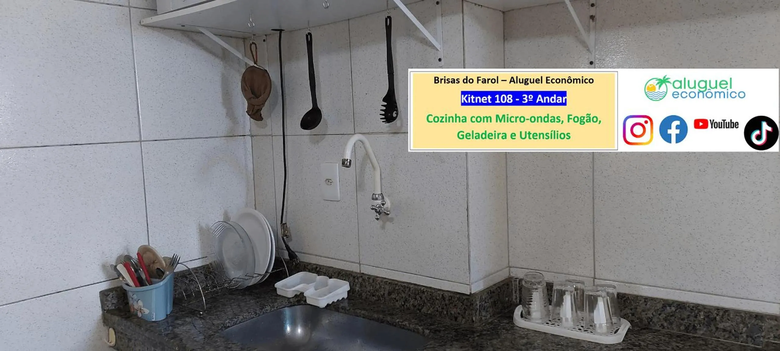 Kitchen or kitchenette in Arraial do Cabo - Brisas do Farol - Aluguel Econômico