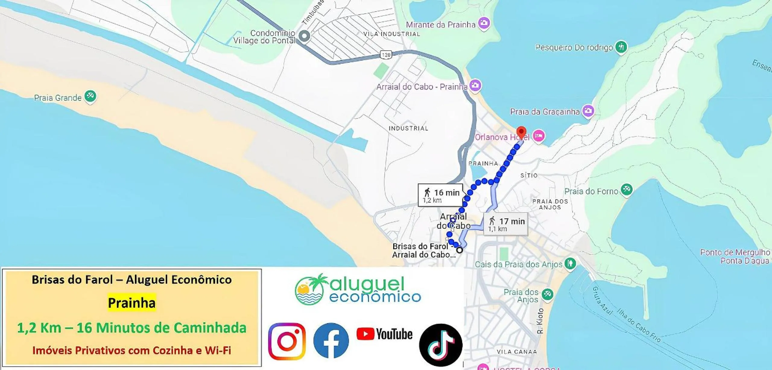 Location in Arraial do Cabo - Brisas do Farol - Aluguel Econômico