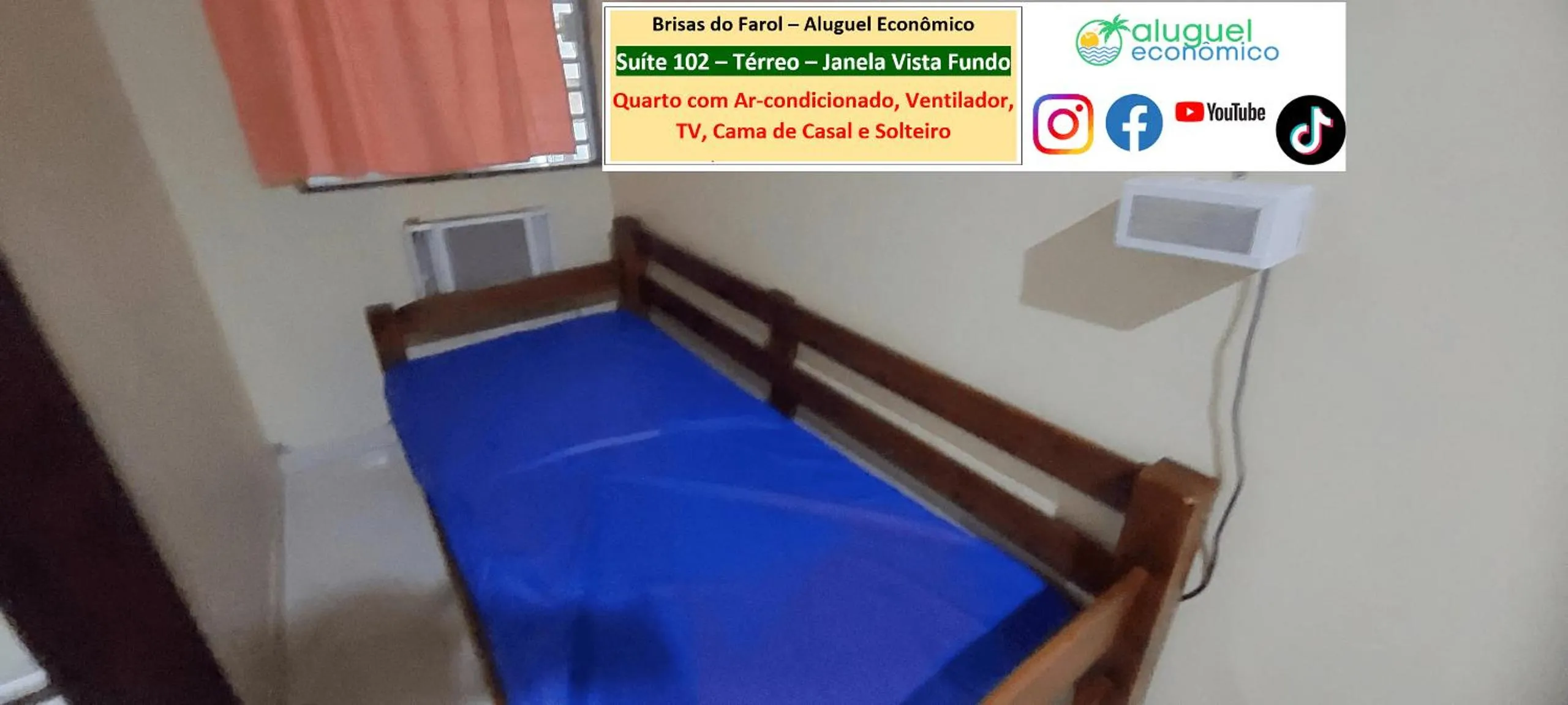 Bedroom, Bed in Arraial do Cabo - Brisas do Farol - Aluguel Econômico