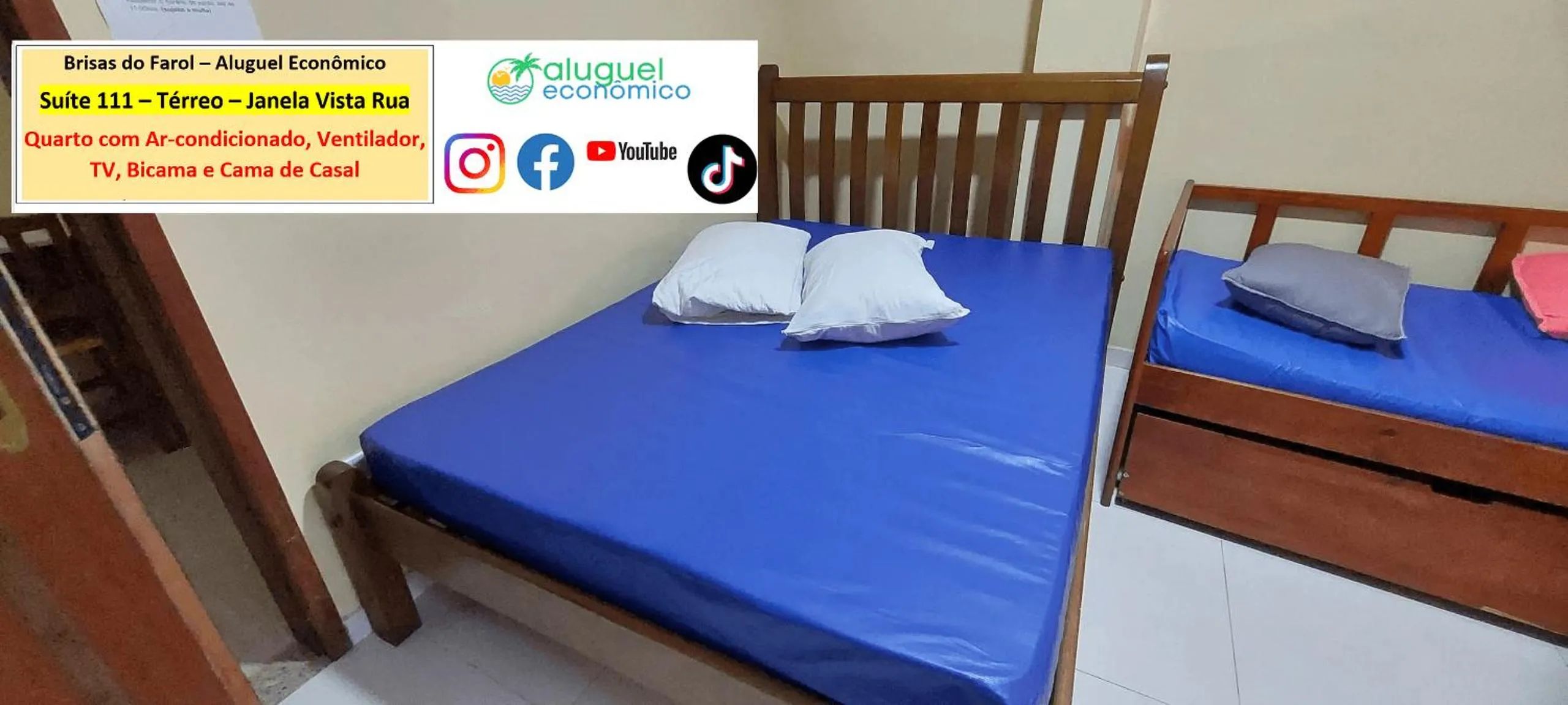 Bedroom, Bed in Arraial do Cabo - Brisas do Farol - Aluguel Econômico