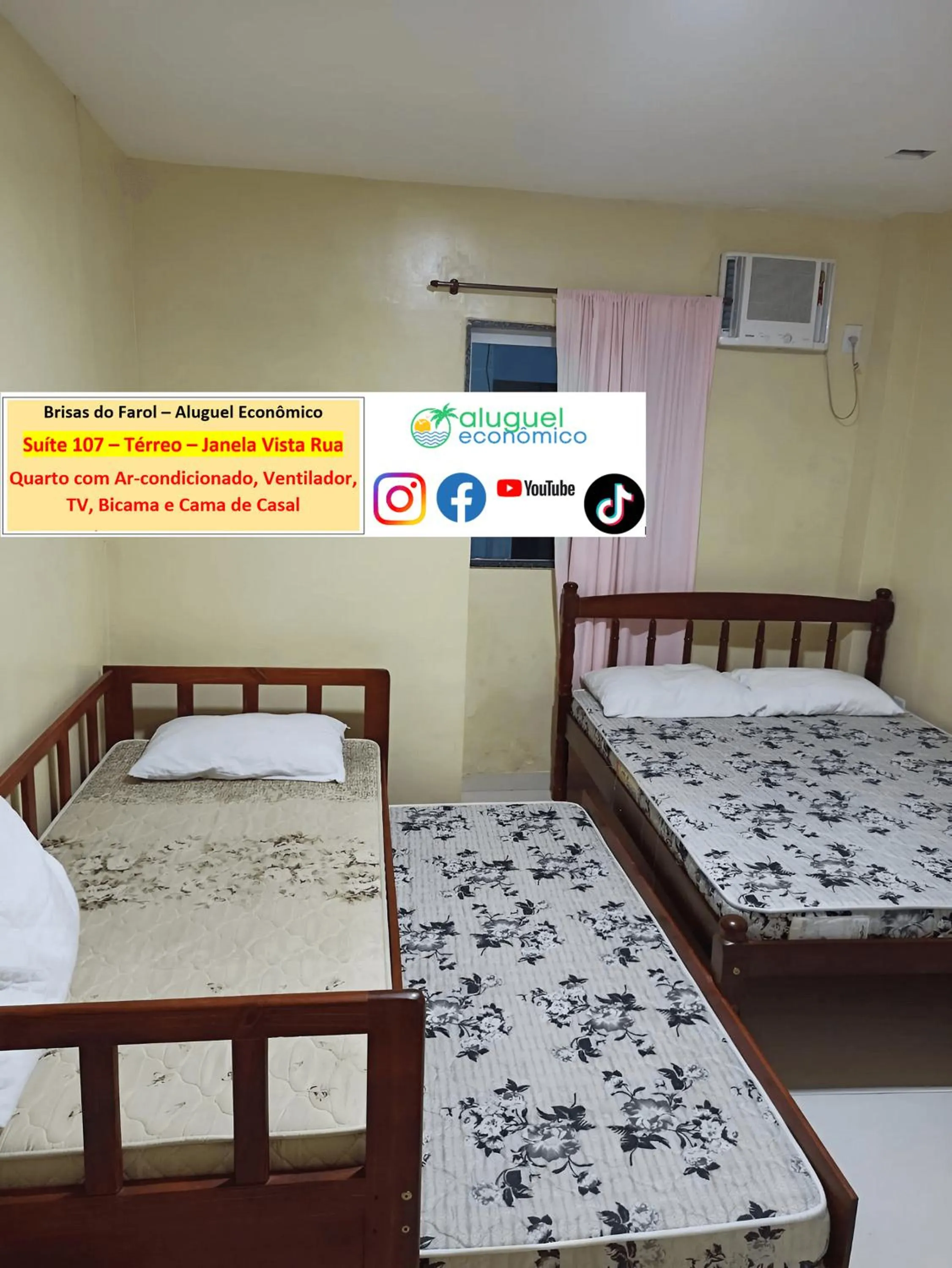 Bedroom, Bed in Arraial do Cabo - Brisas do Farol - Aluguel Econômico