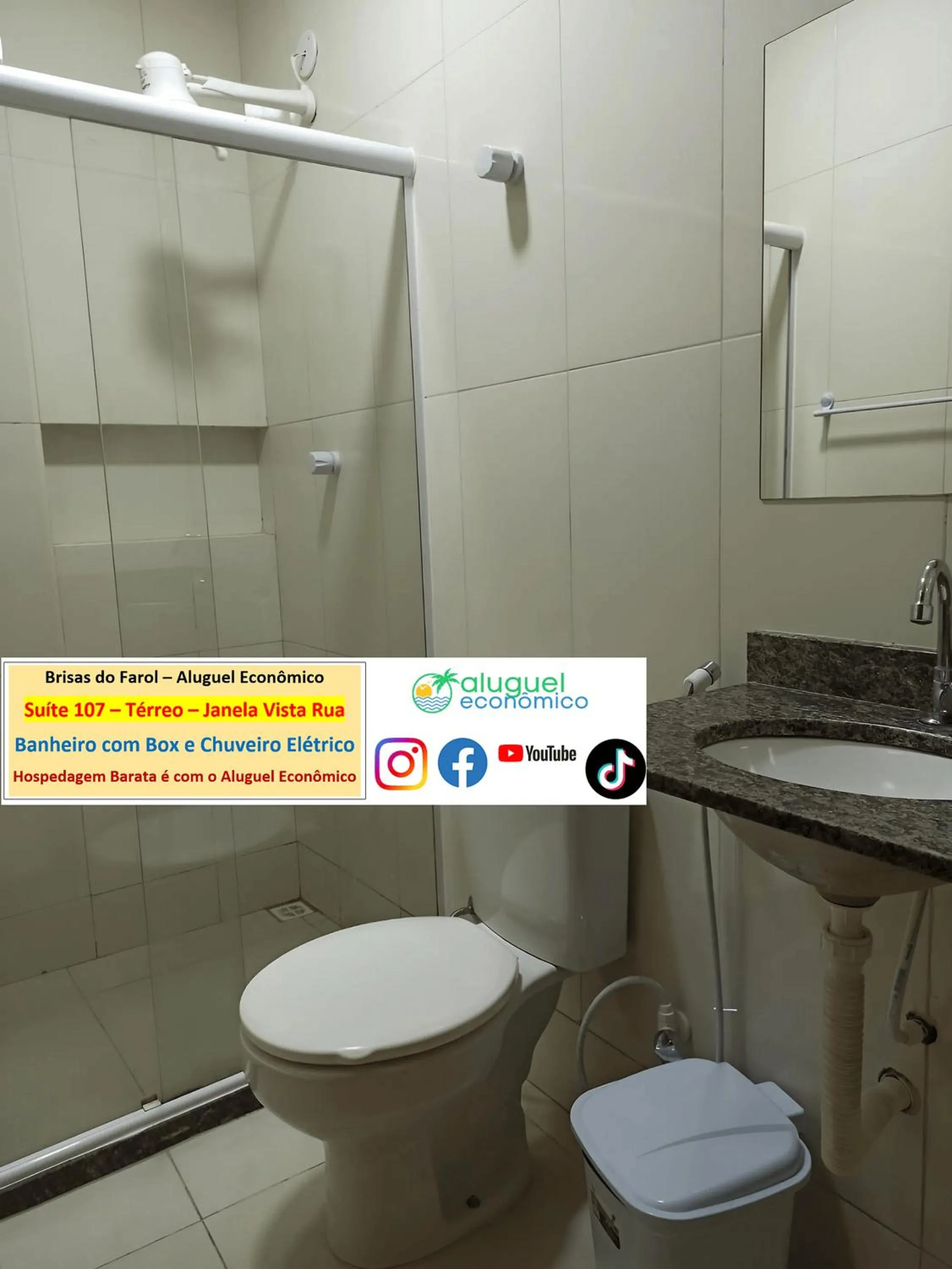 Toilet in Arraial do Cabo - Brisas do Farol - Aluguel Econômico