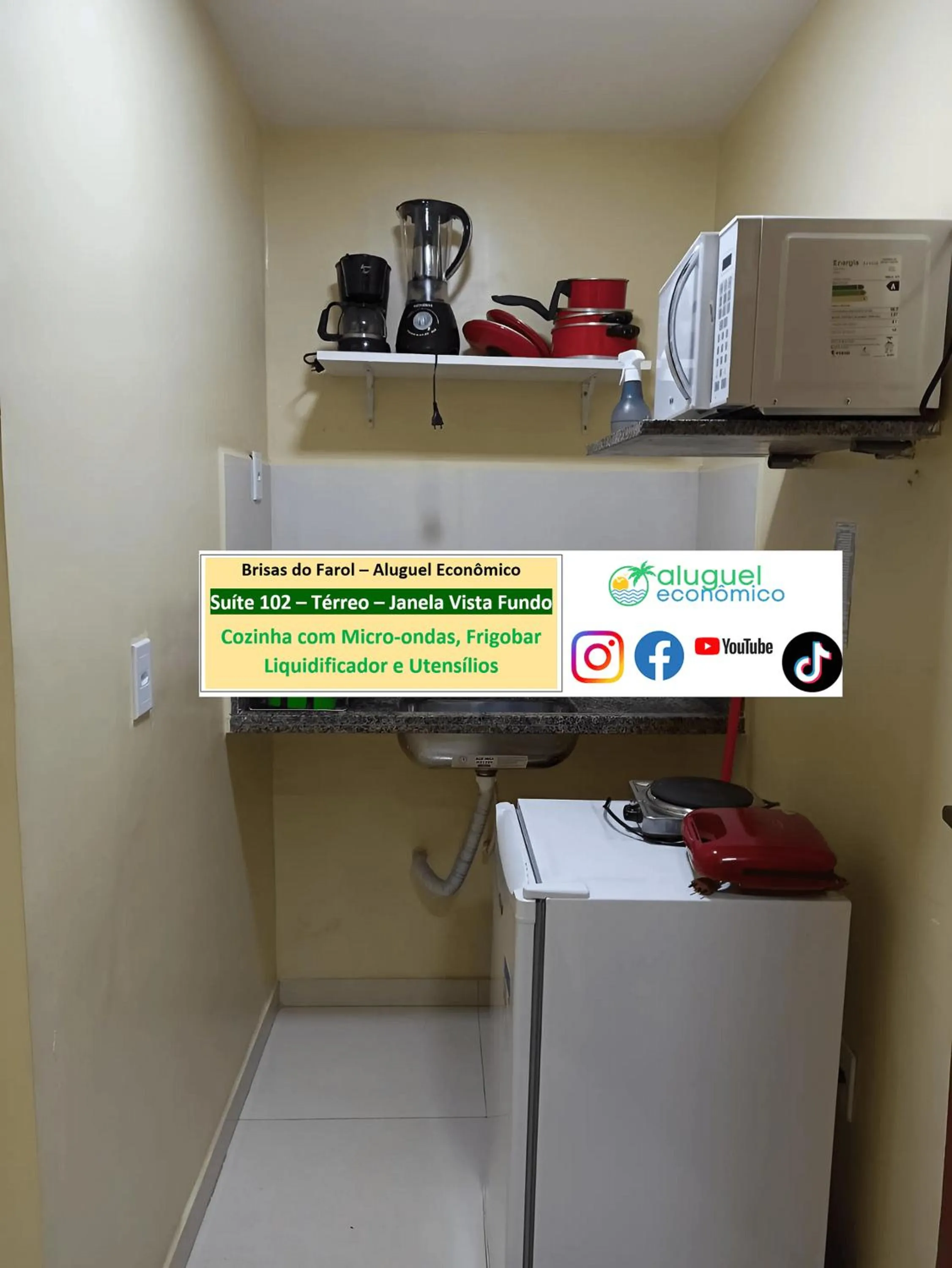 Kitchen or kitchenette in Arraial do Cabo - Brisas do Farol - Aluguel Econômico