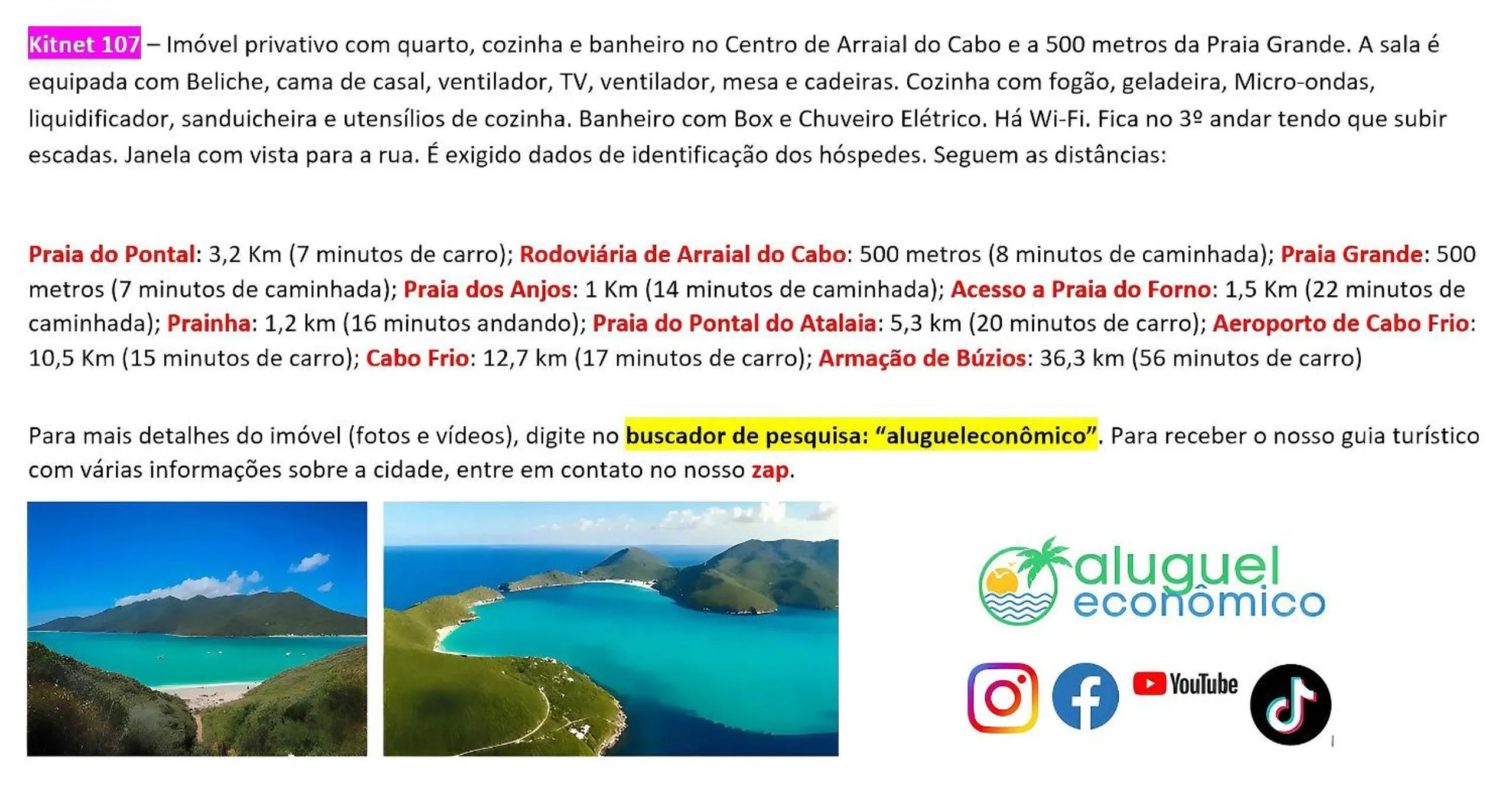 Activities in Arraial do Cabo - Brisas do Farol - Aluguel Econômico