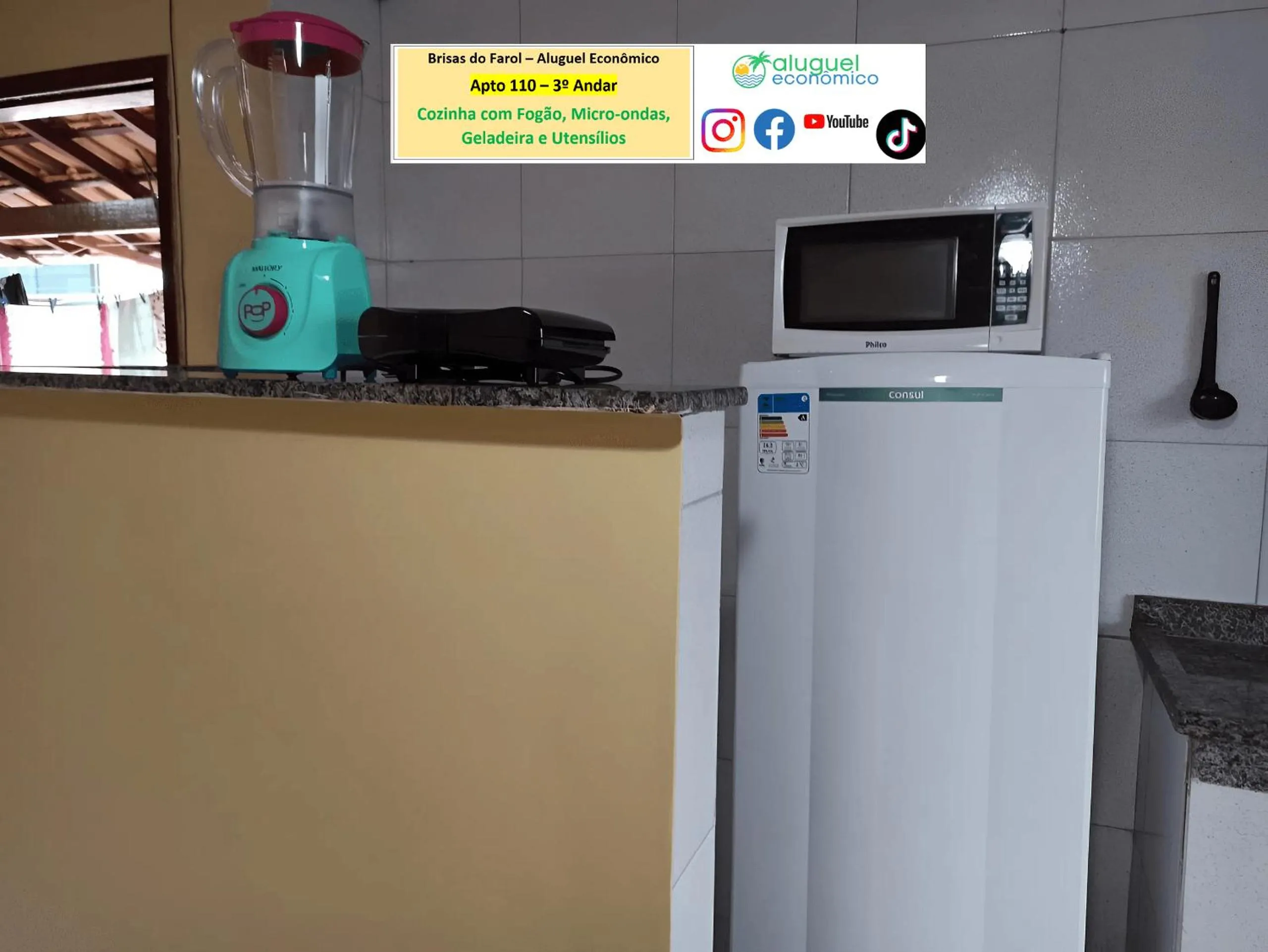 Kitchen or kitchenette in Arraial do Cabo - Brisas do Farol - Aluguel Econômico