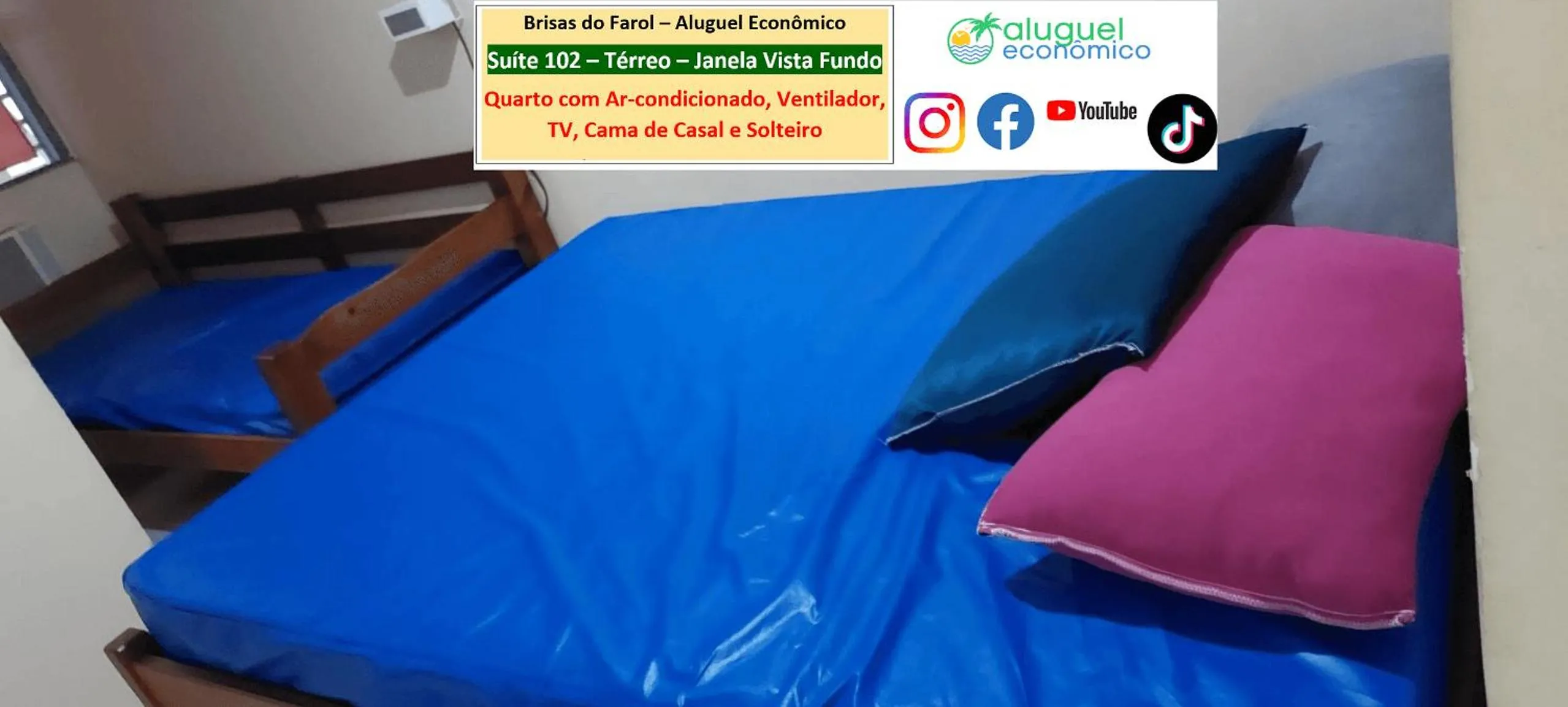 Bedroom, Bed in Arraial do Cabo - Brisas do Farol - Aluguel Econômico