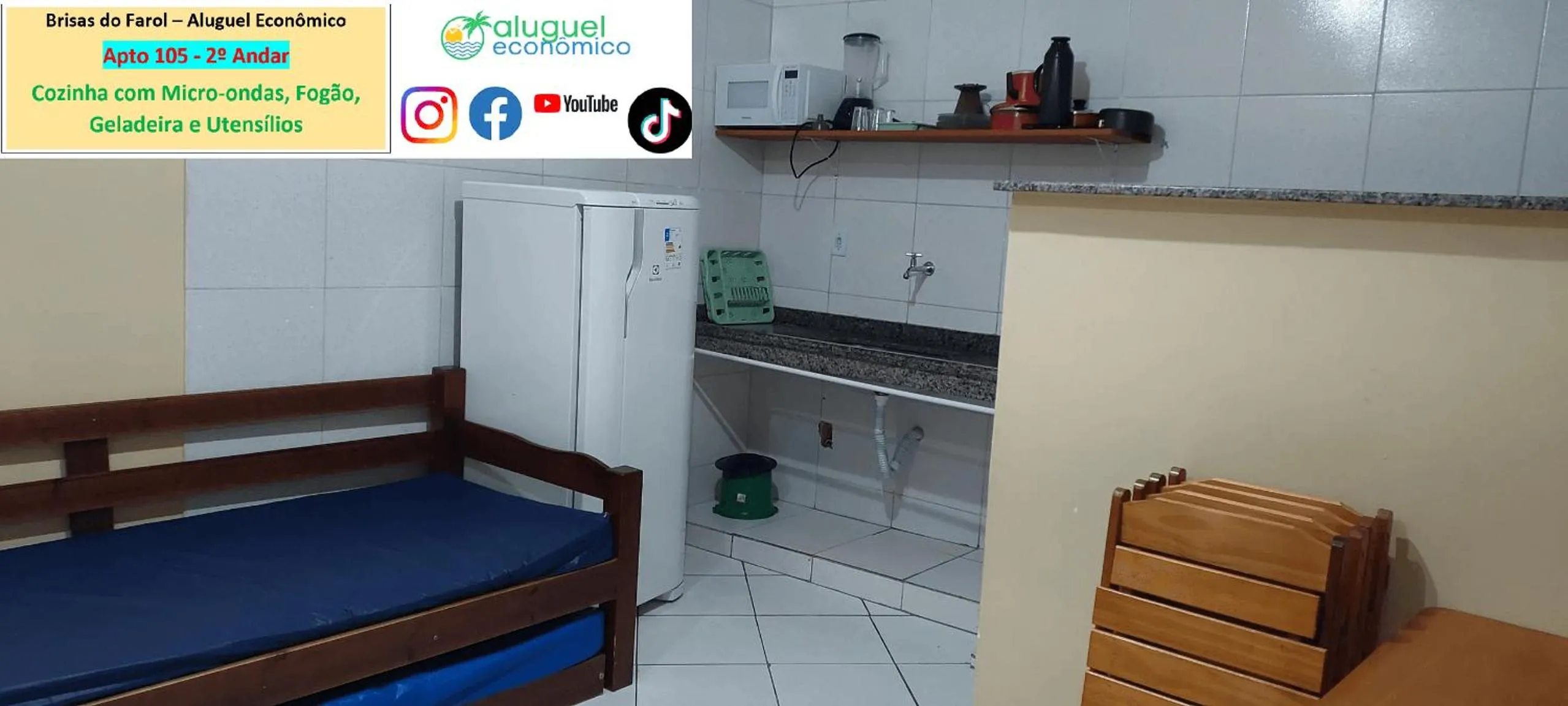 Kitchen or kitchenette in Arraial do Cabo - Brisas do Farol - Aluguel Econômico