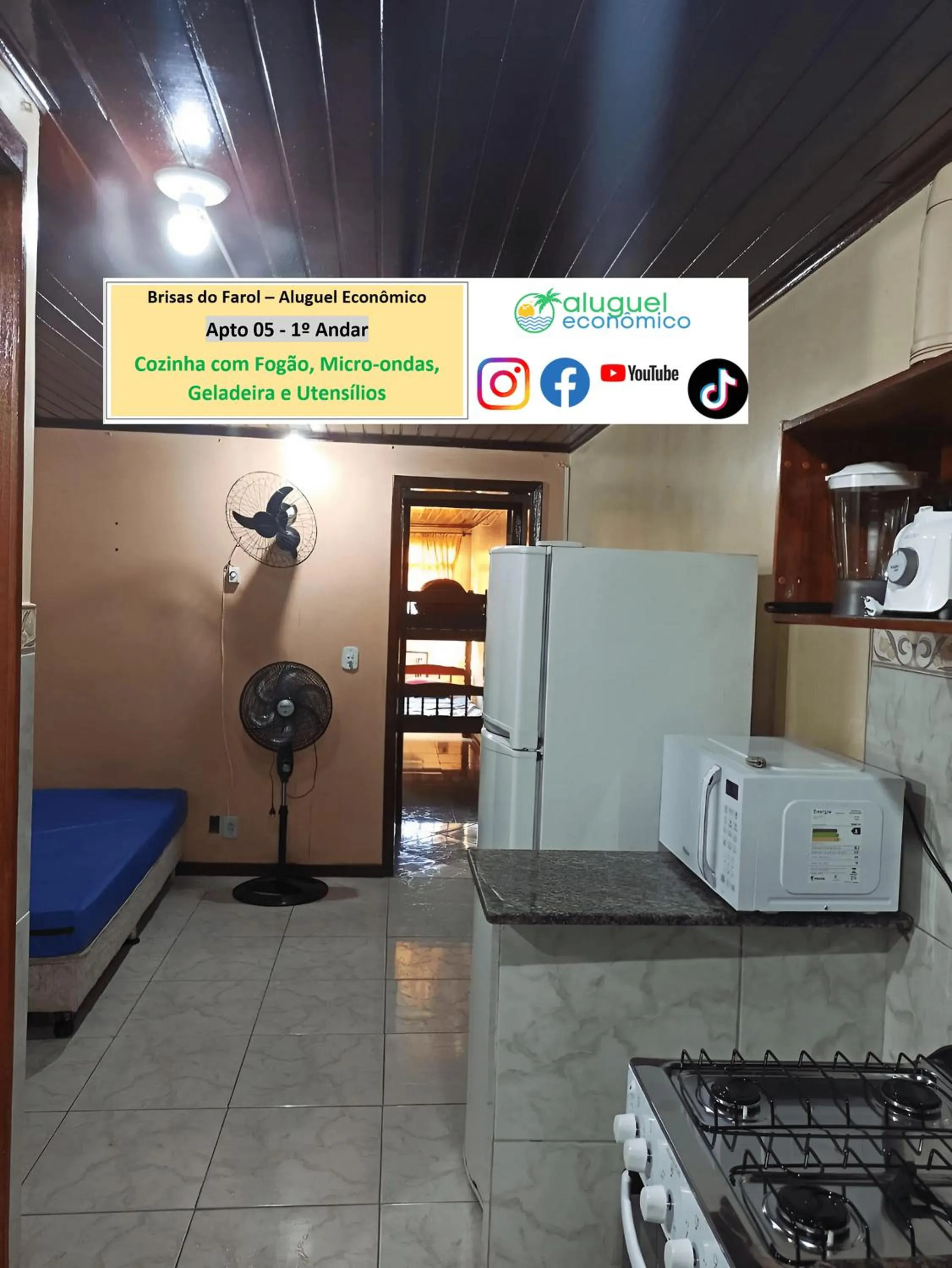 Kitchen or kitchenette in Arraial do Cabo - Brisas do Farol - Aluguel Econômico