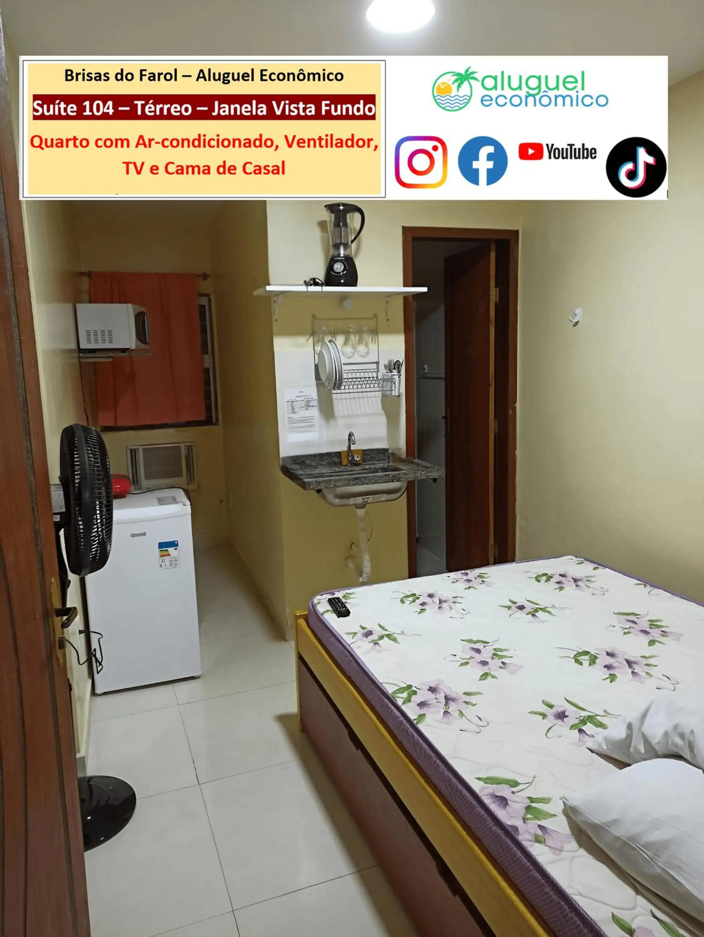 Bedroom, Bed in Arraial do Cabo - Brisas do Farol - Aluguel Econômico
