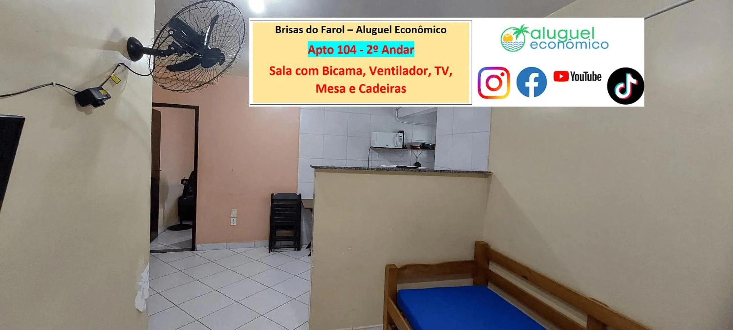 Living room in Arraial do Cabo - Brisas do Farol - Aluguel Econômico