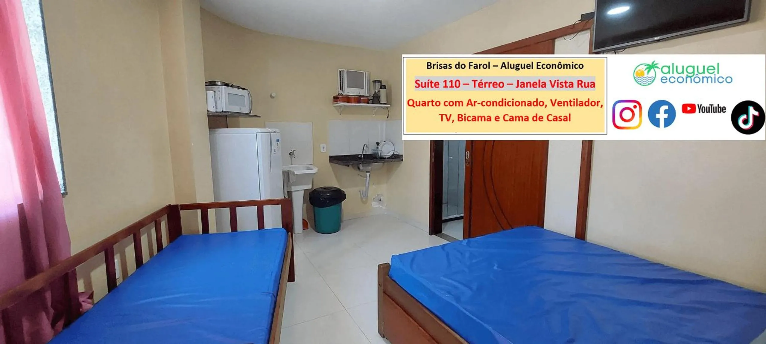 Bedroom, Bed in Arraial do Cabo - Brisas do Farol - Aluguel Econômico