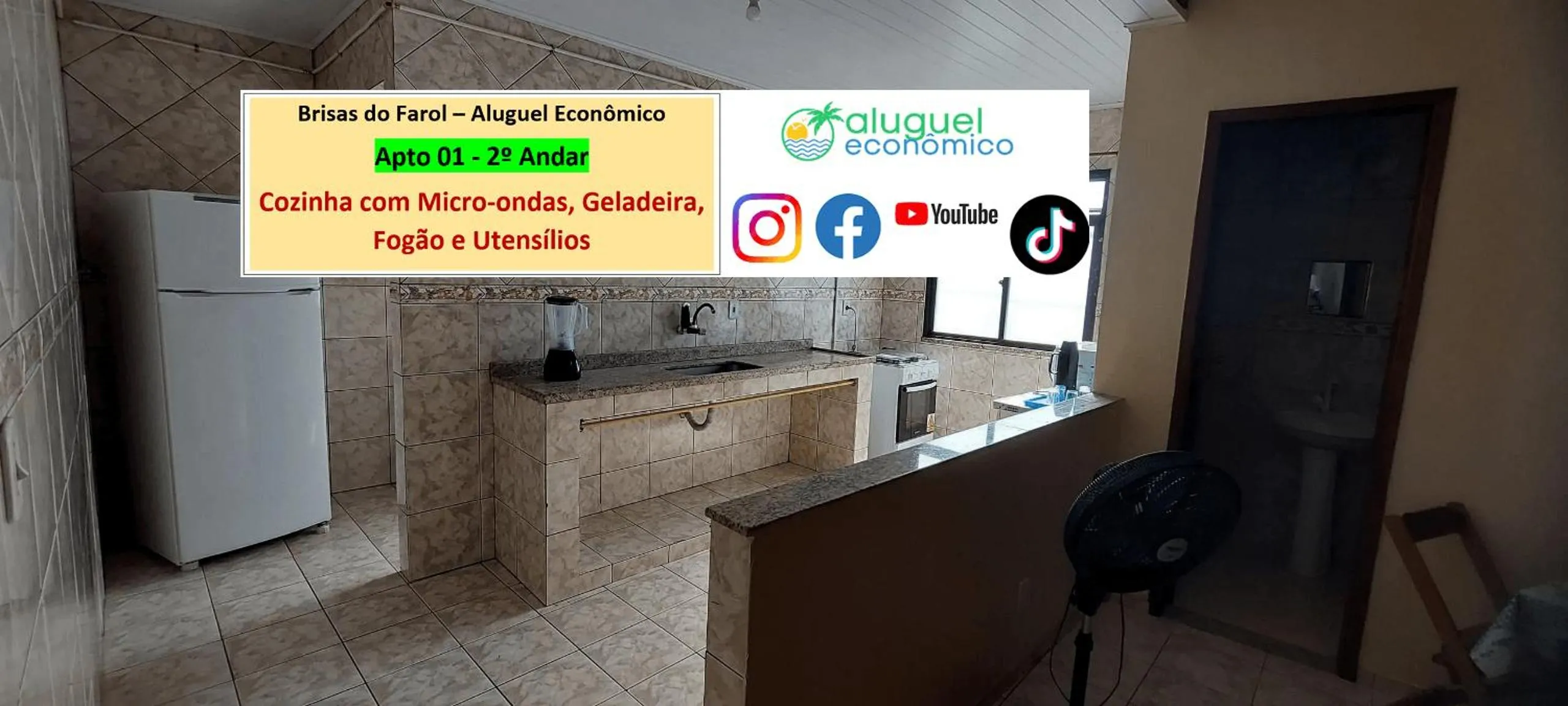 Kitchen or kitchenette in Arraial do Cabo - Brisas do Farol - Aluguel Econômico